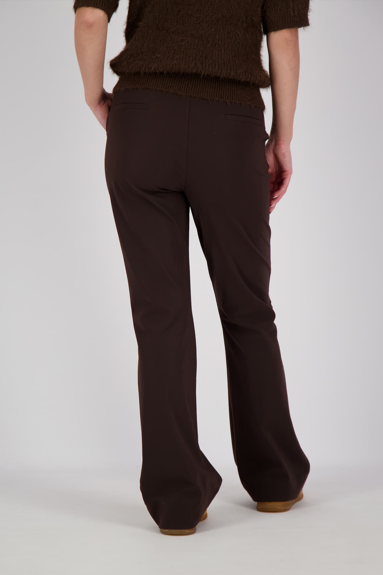 Studio Anneloes Pantalon Flair bonded Bruin dames