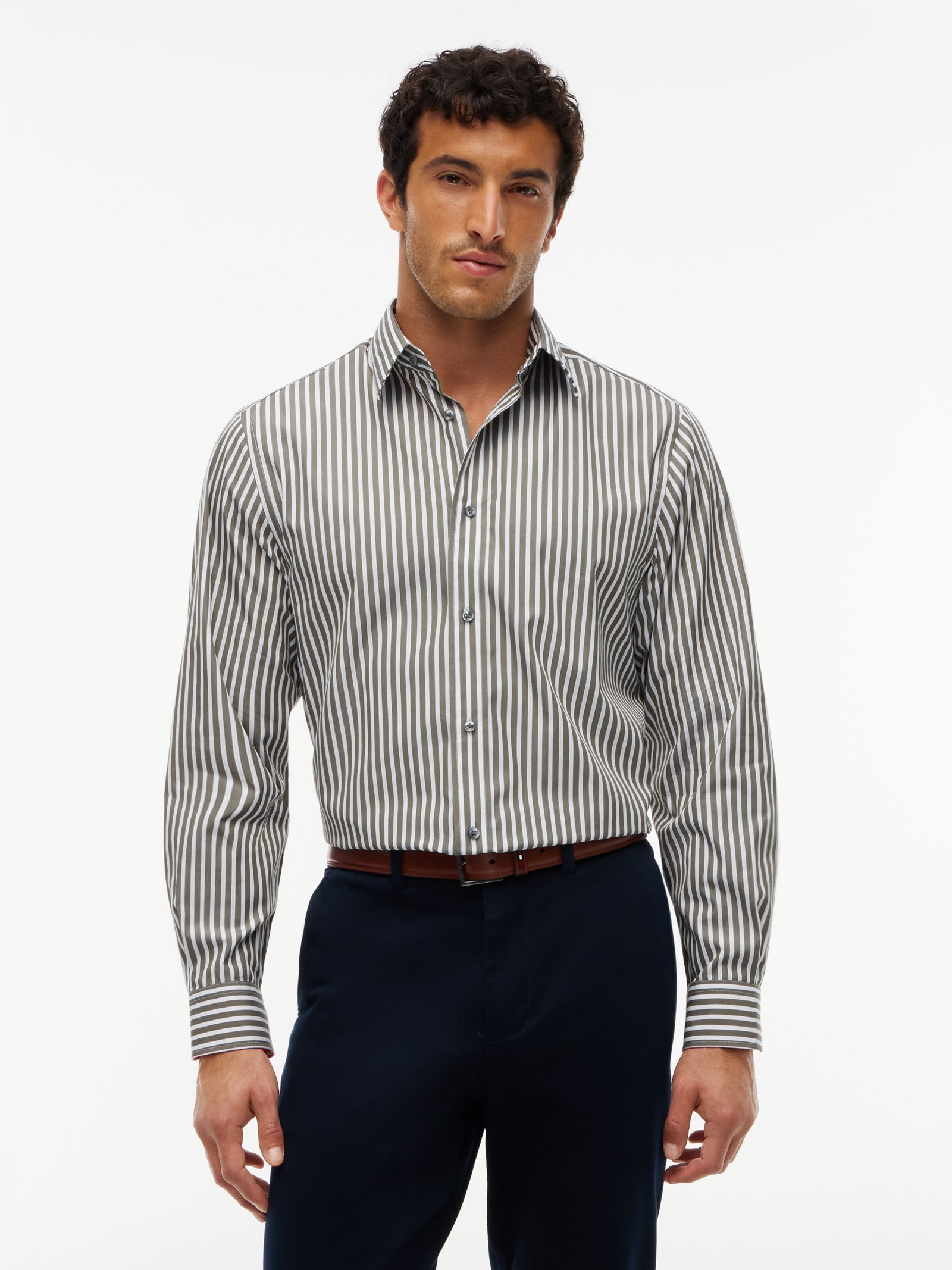 Tommy Hilfiger New York Label gestreept relaxed fit overhemd