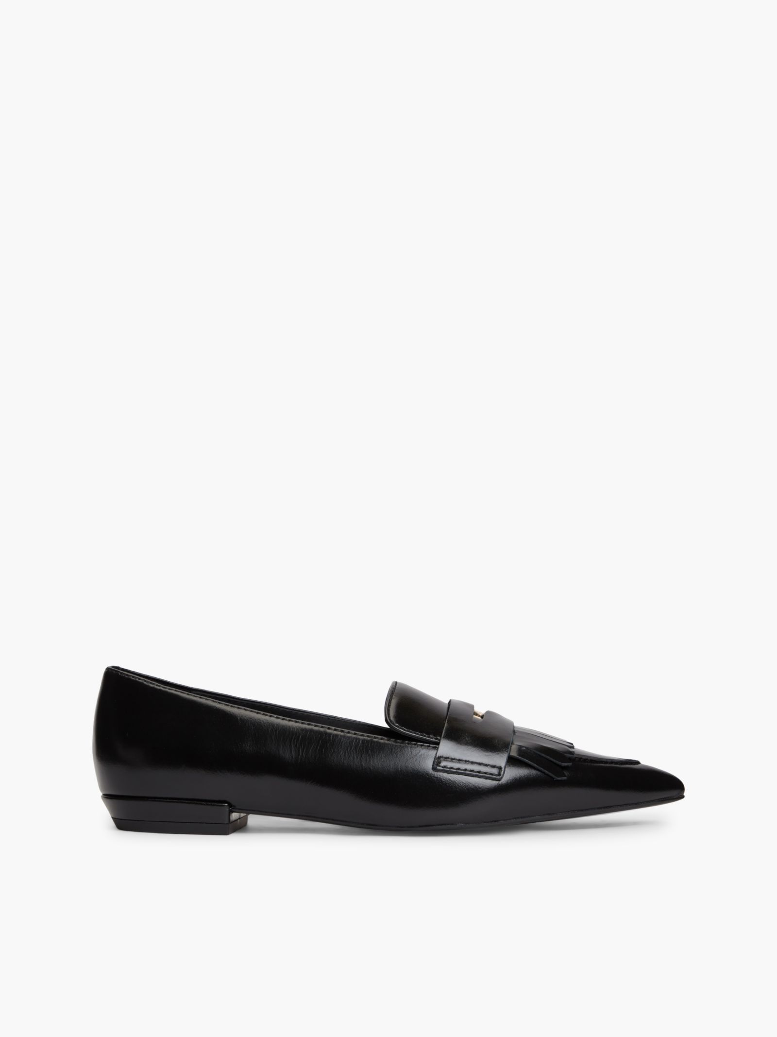 Tommy Hilfiger Leren Penny loafer met spitse neus