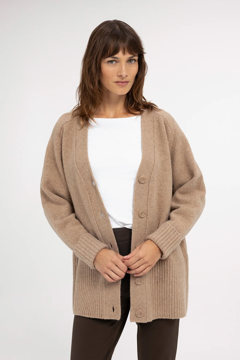 Yaya Vest Beige dames in beige