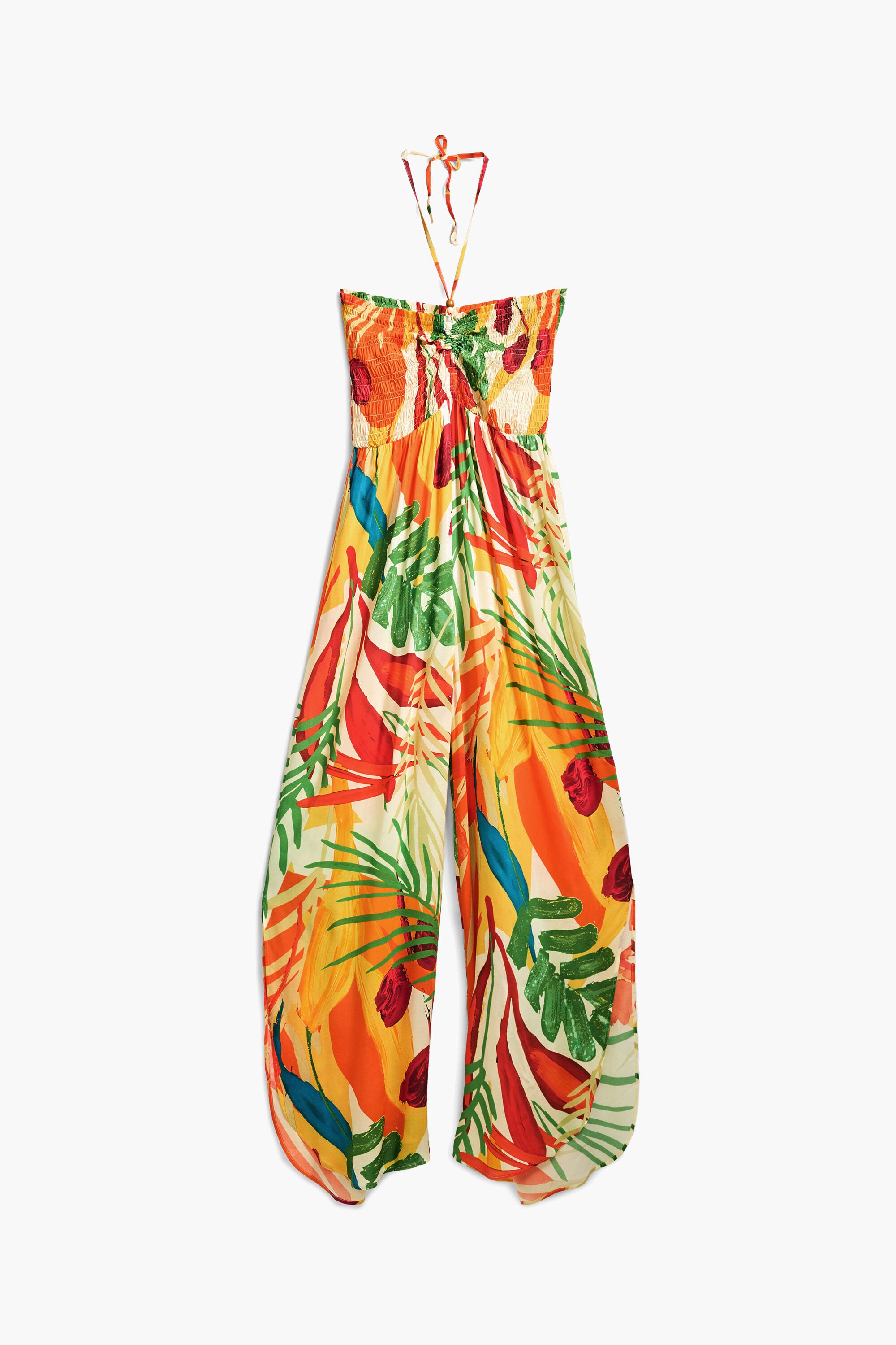 Desigual Lange tropische jumpsuit in multicolor