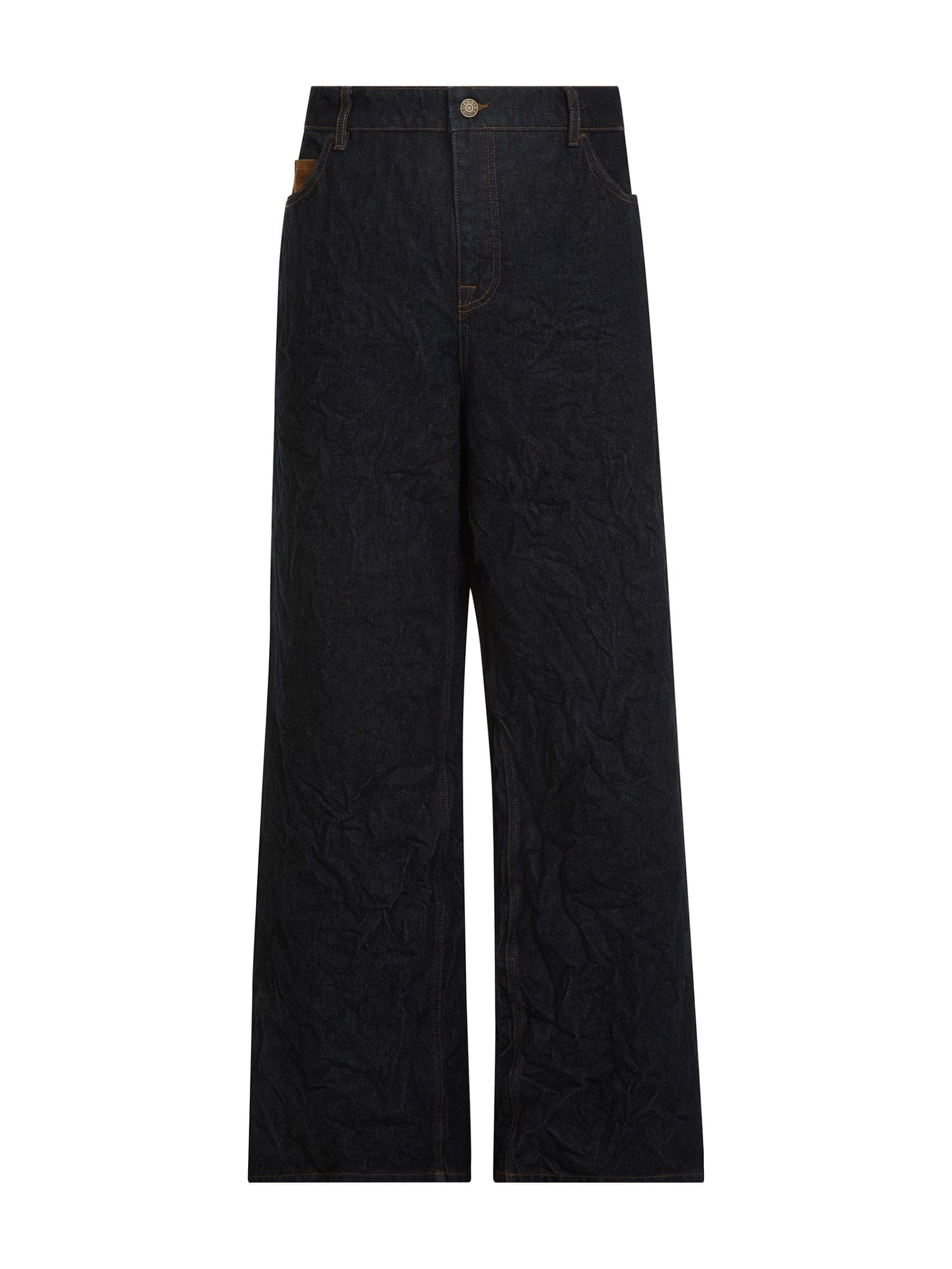 Guess Gekreukelde Wide-Leg Jeans