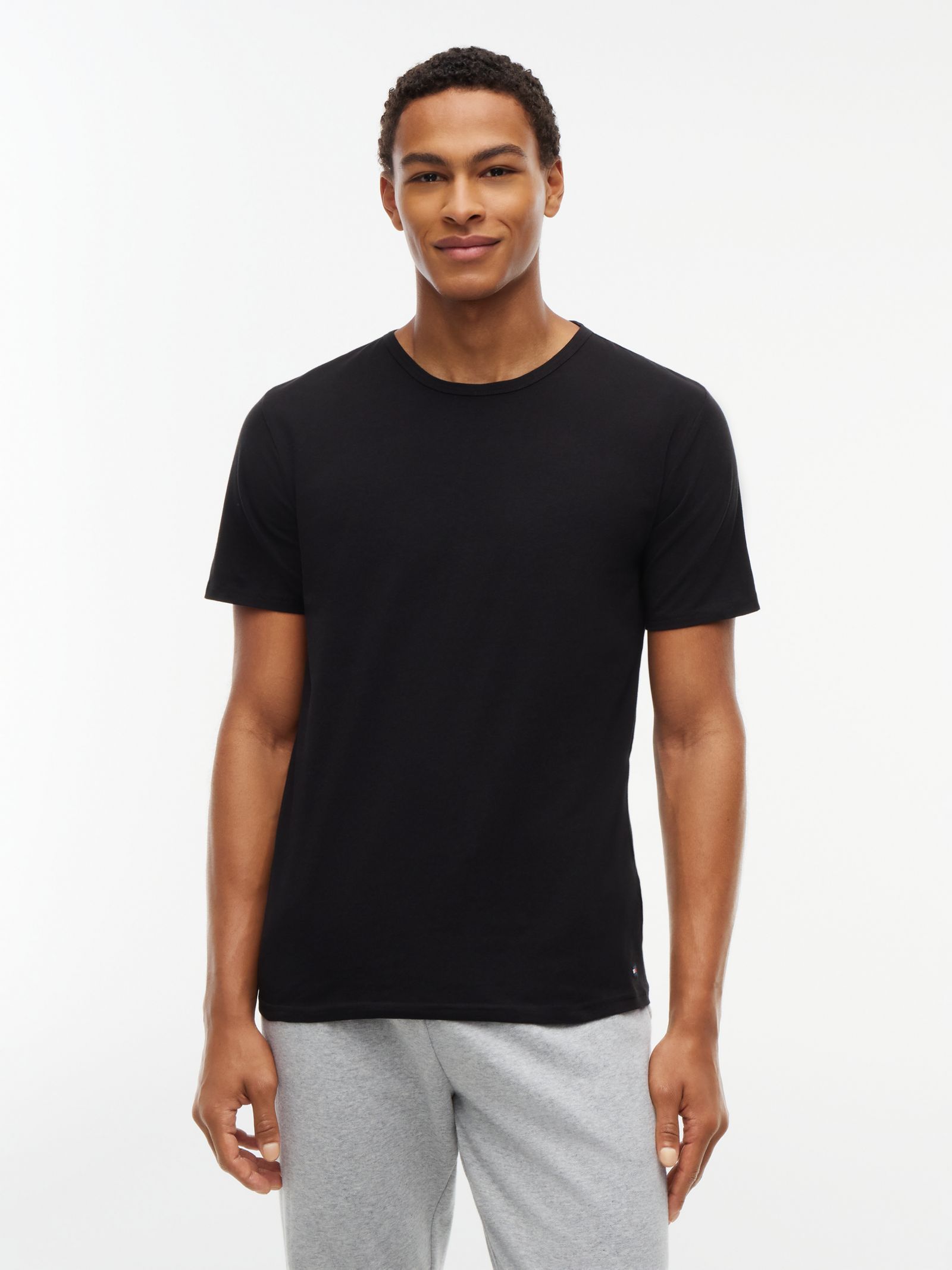 Tommy Hilfiger Premium Essential Set van 3 Lounge T-shirts in zwart