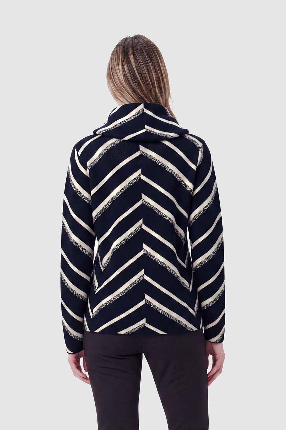 Bloomings Coltrui Turtle Jacquard Navy dames