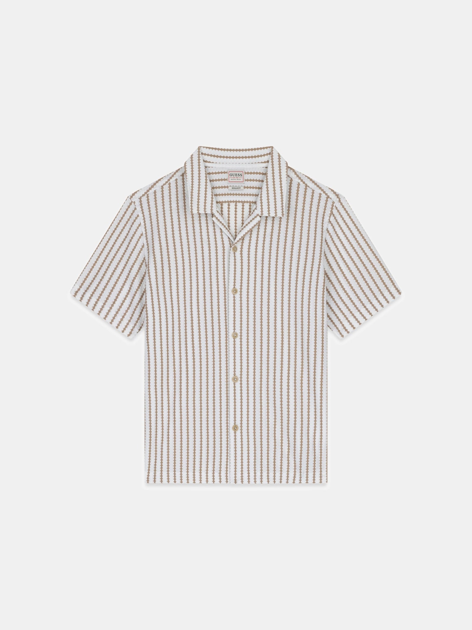 Guess Jacquard Overhemd in beige