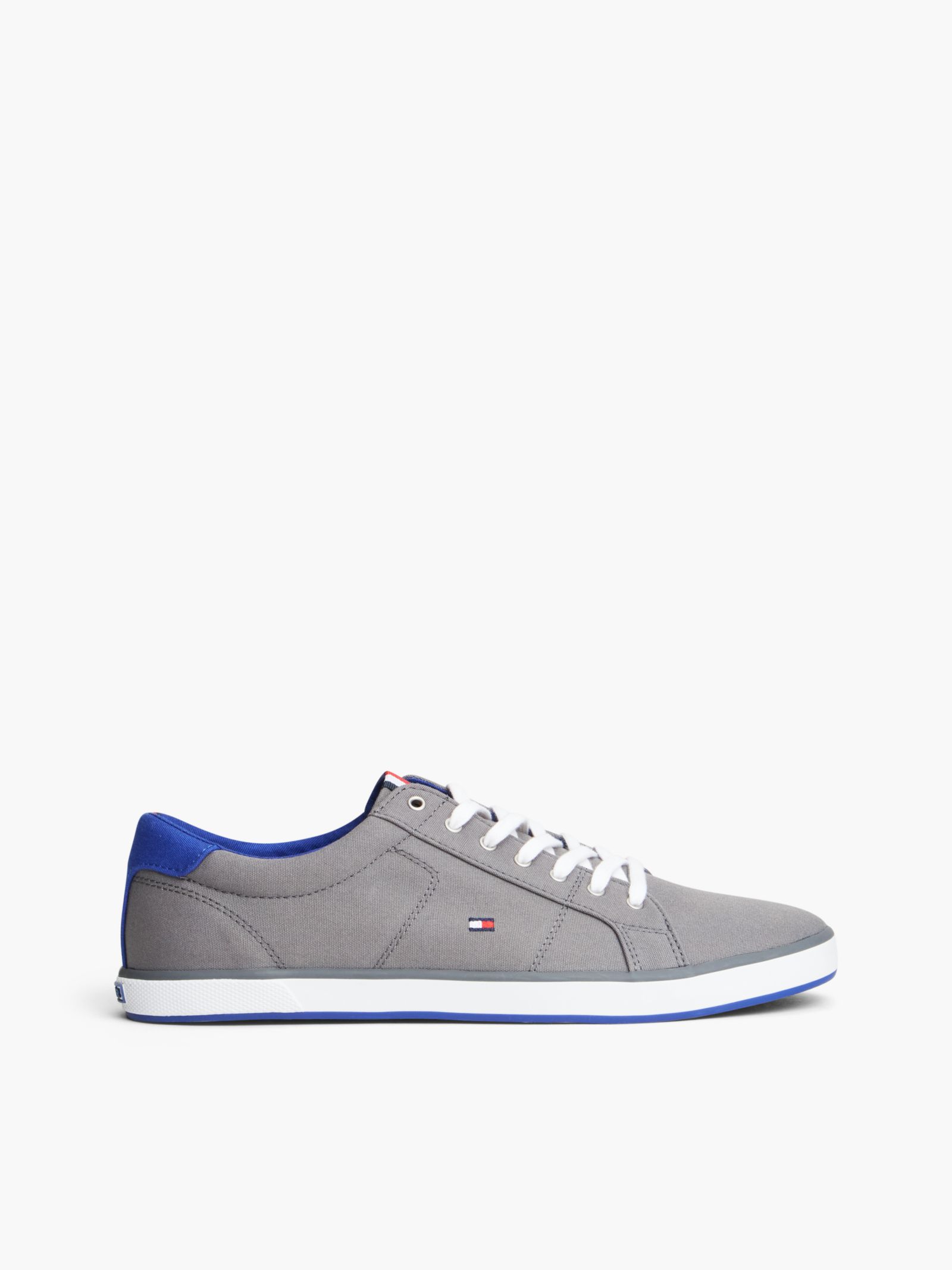 Tommy Hilfiger Sneaker van canvas met veters in grijs