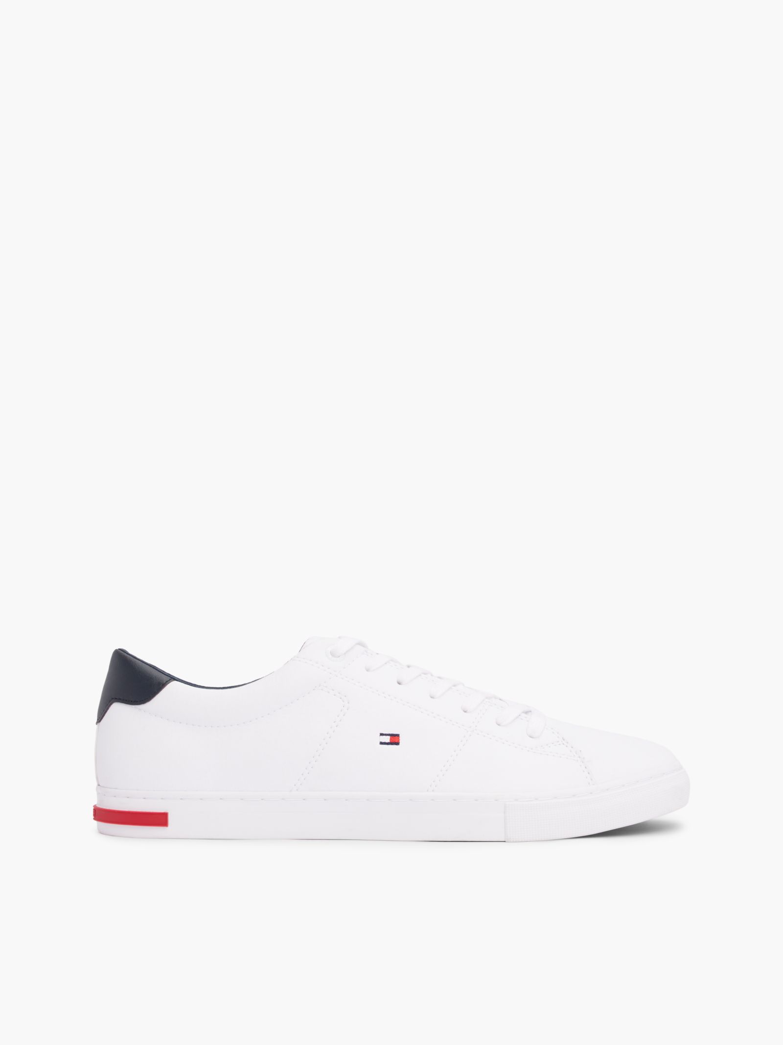 Tommy Hilfiger essential leren gevulkaniseerde sneaker in wit