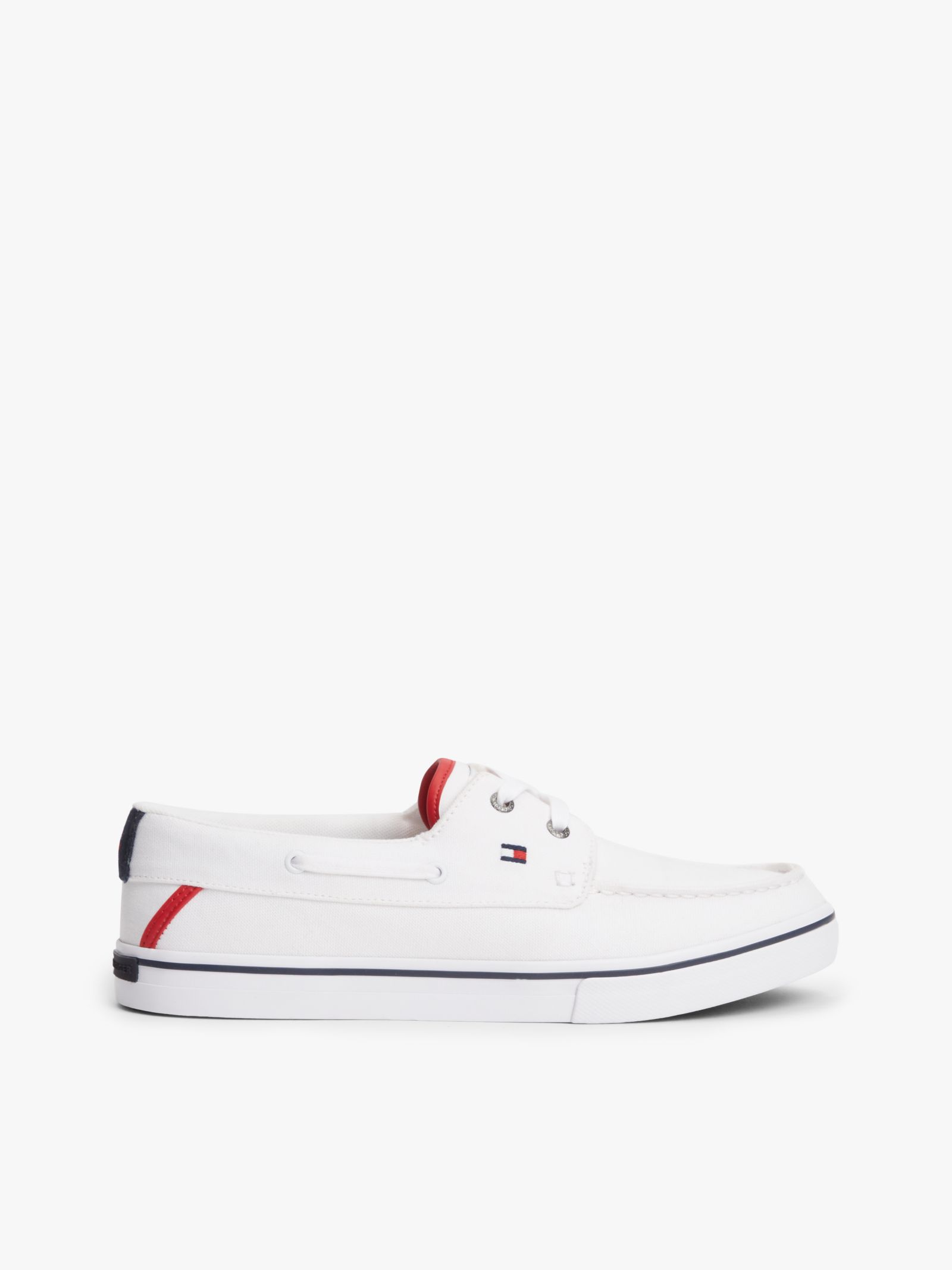Tommy Hilfiger canvas bootsneaker in wit