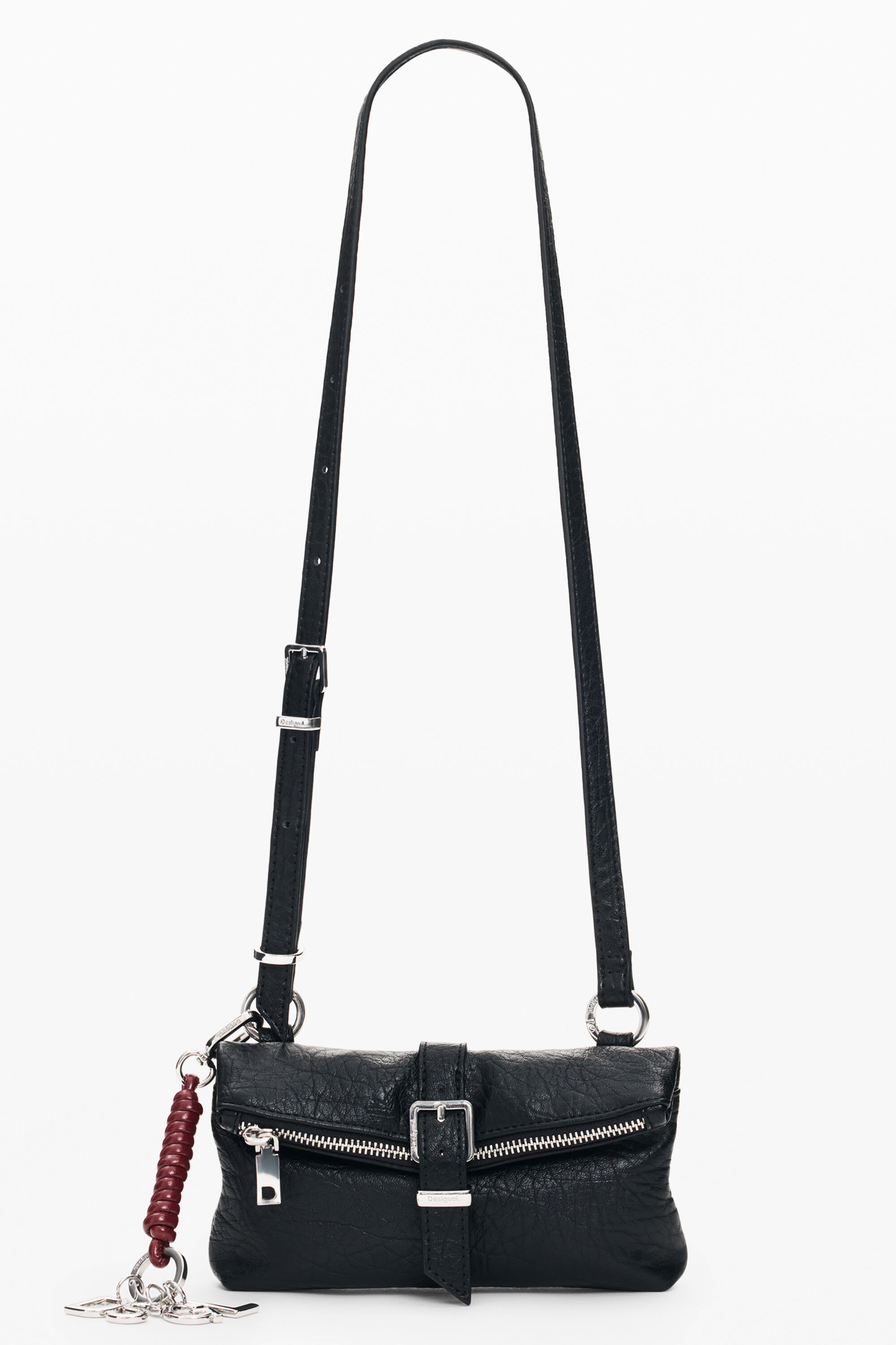 Desigual Grote micro clutch-portemonnee in zwart