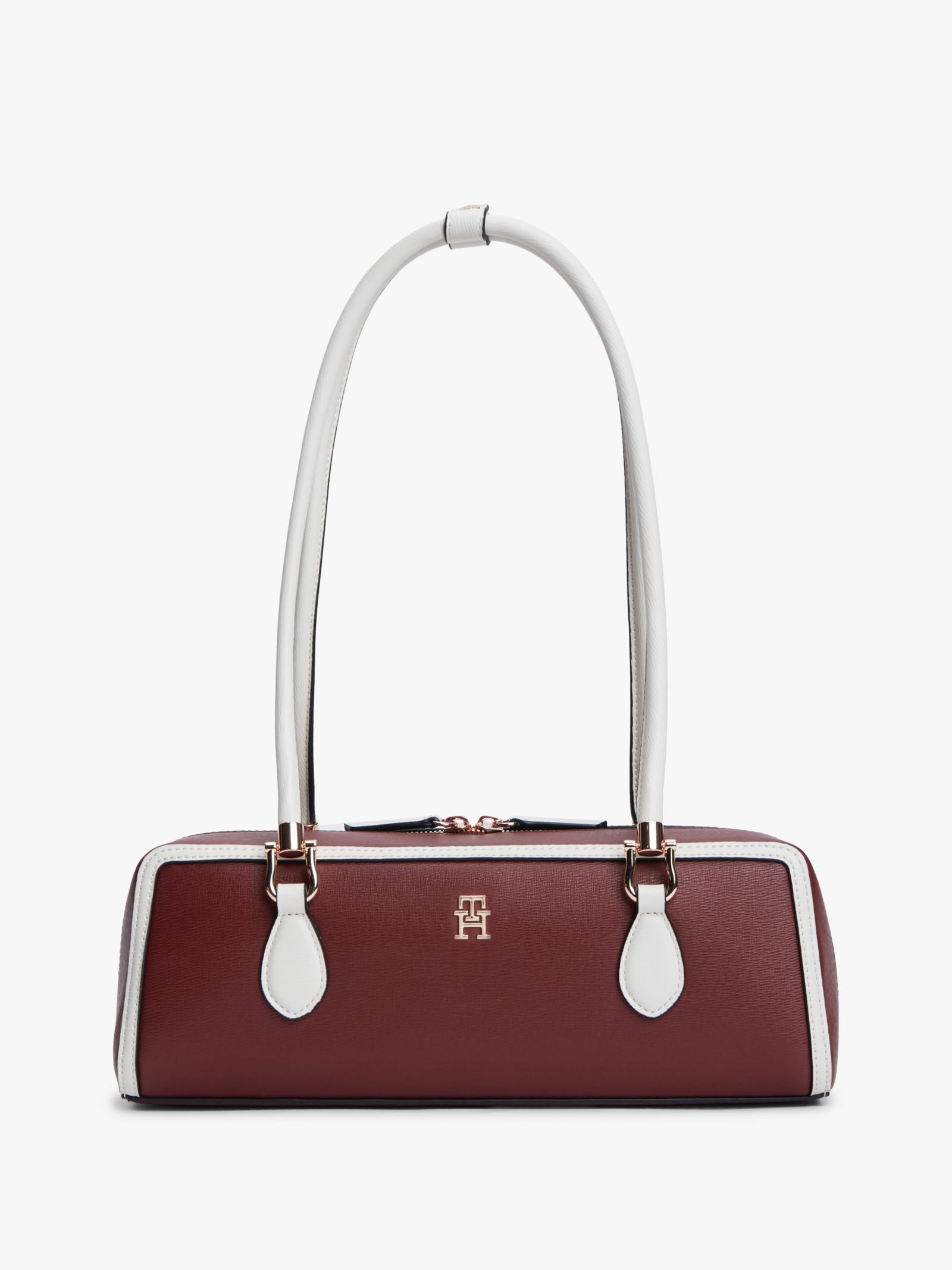 Tommy Hilfiger Rechthoekige schoudertas met colour blocking in rood
