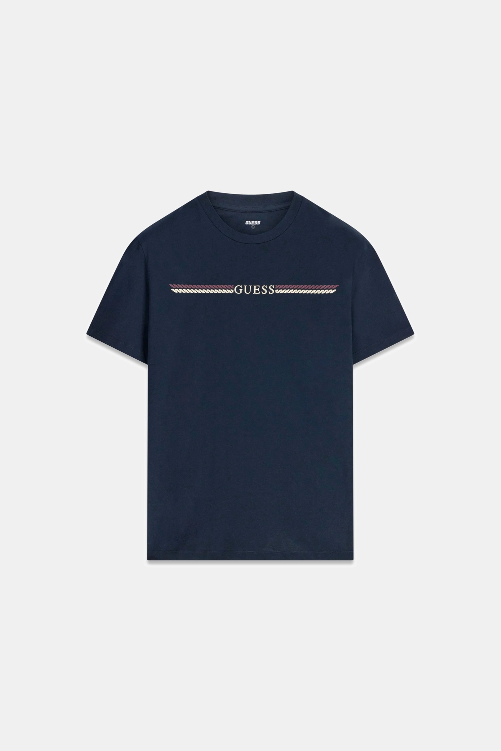 Guess T-Shirt Met Geprint Logo in marine