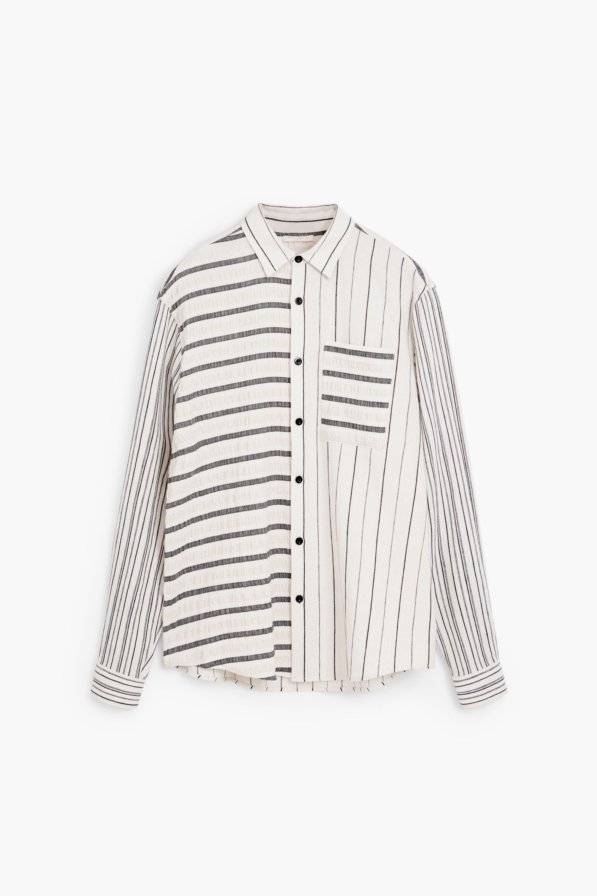 Desigual Asymmetrisch gestreept shirt