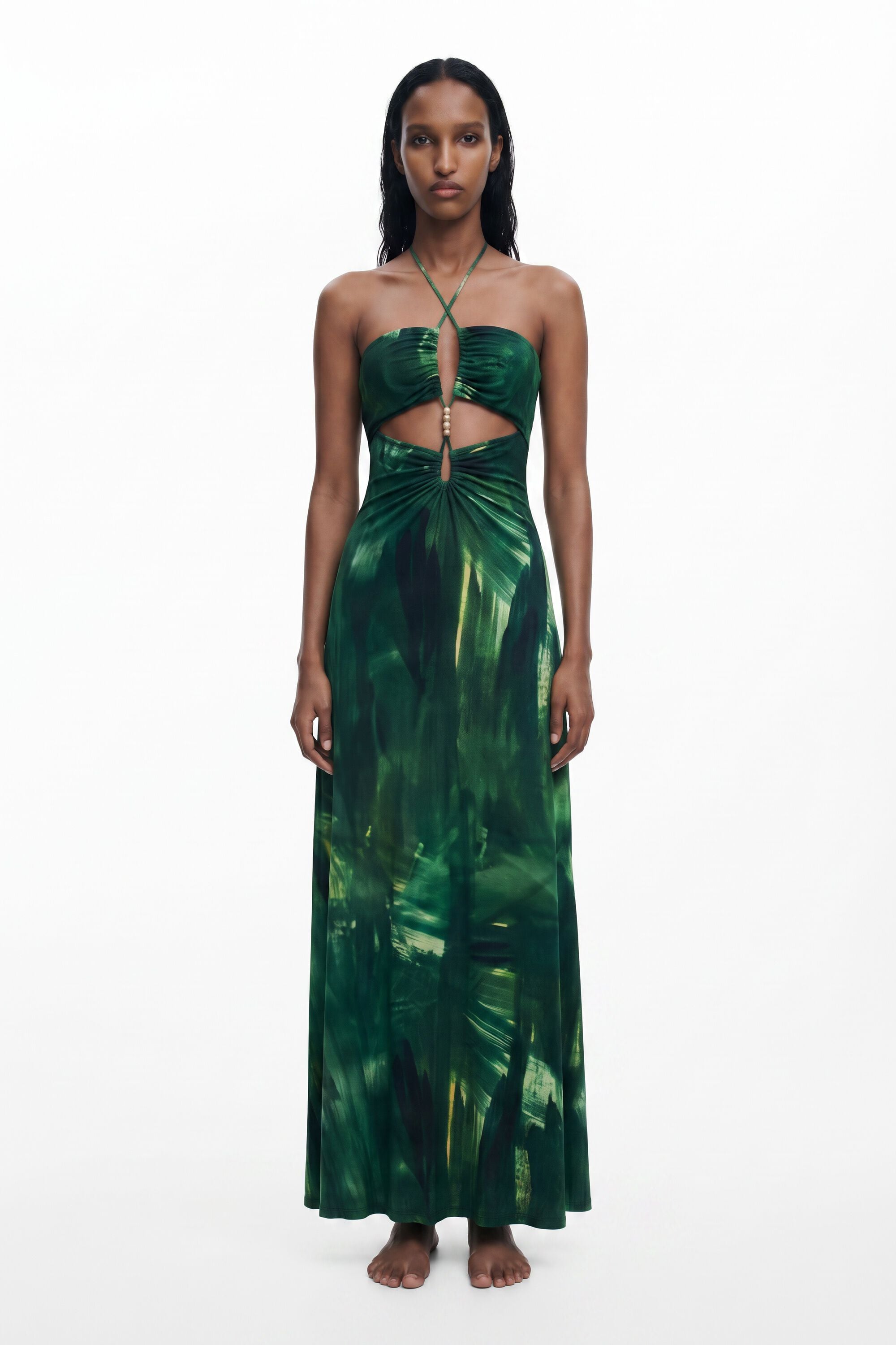 Desigual Lange cut-out jurk