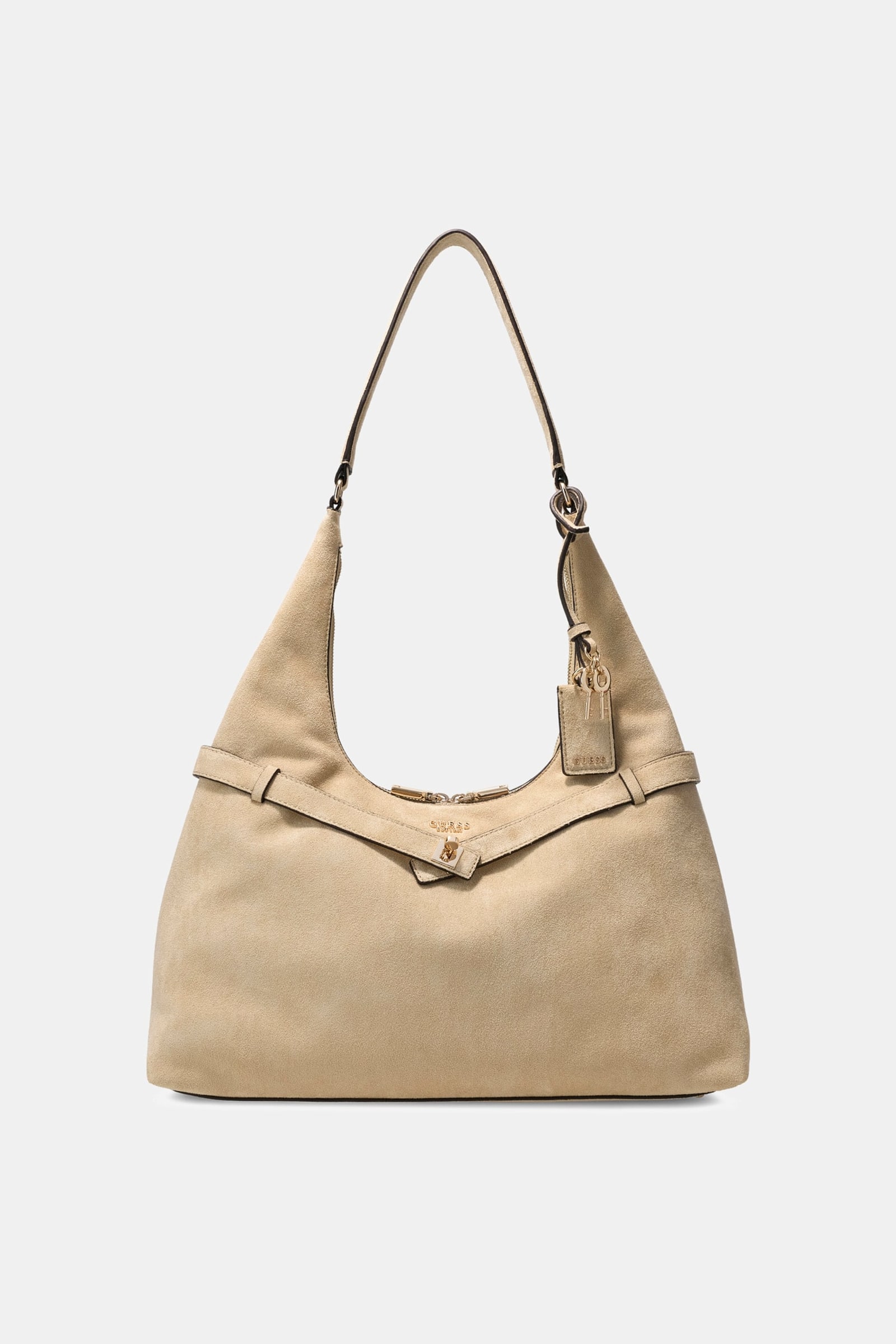 Guess Ella Hobo Tas in beige