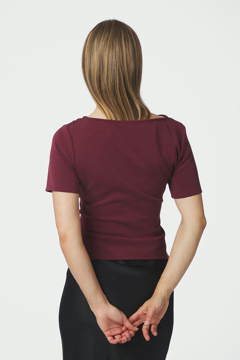 Neo Noir Top Rasmine Soft Bordeaux Rood dames