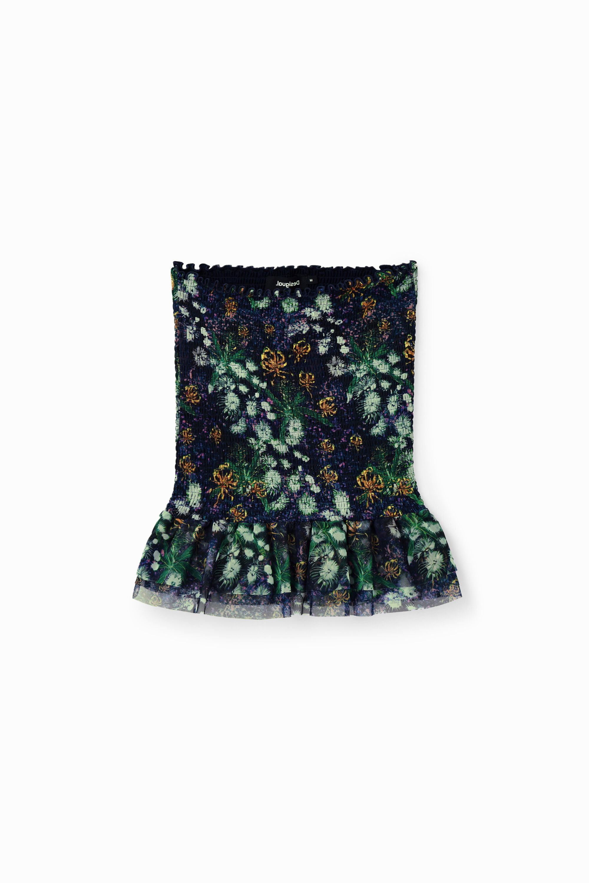 Desigual Slim fit minirok met bloemen in marine