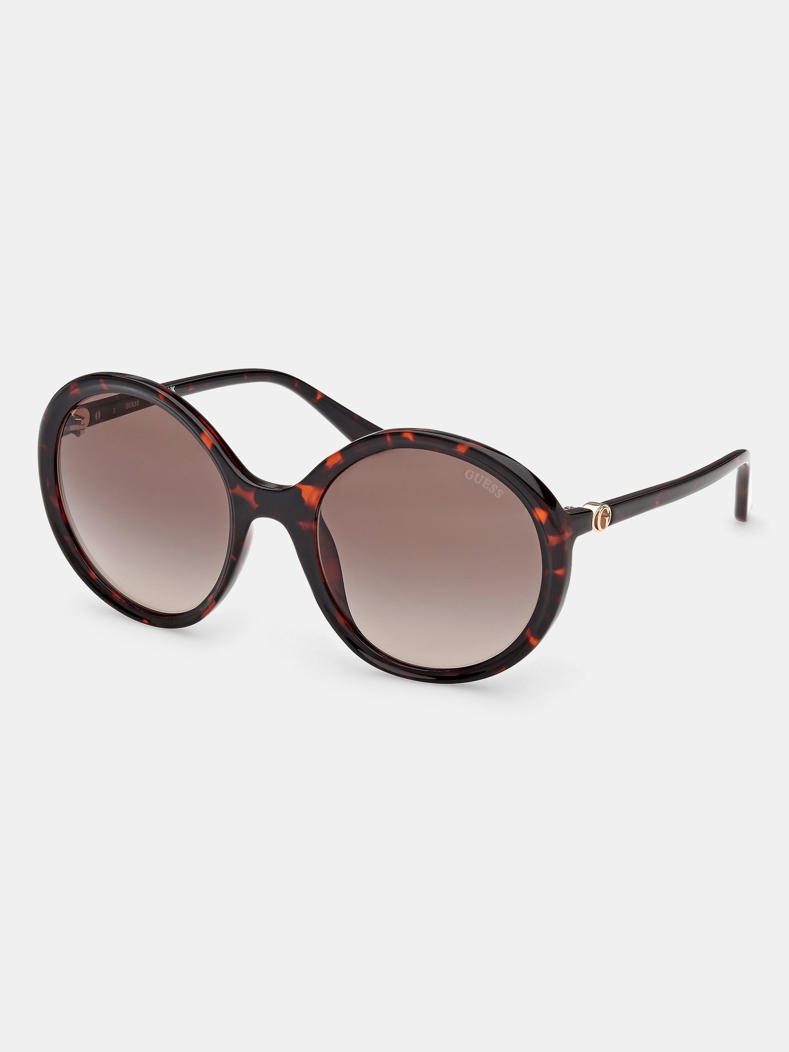Guess Ronde Zonnebrillen for women in bruin