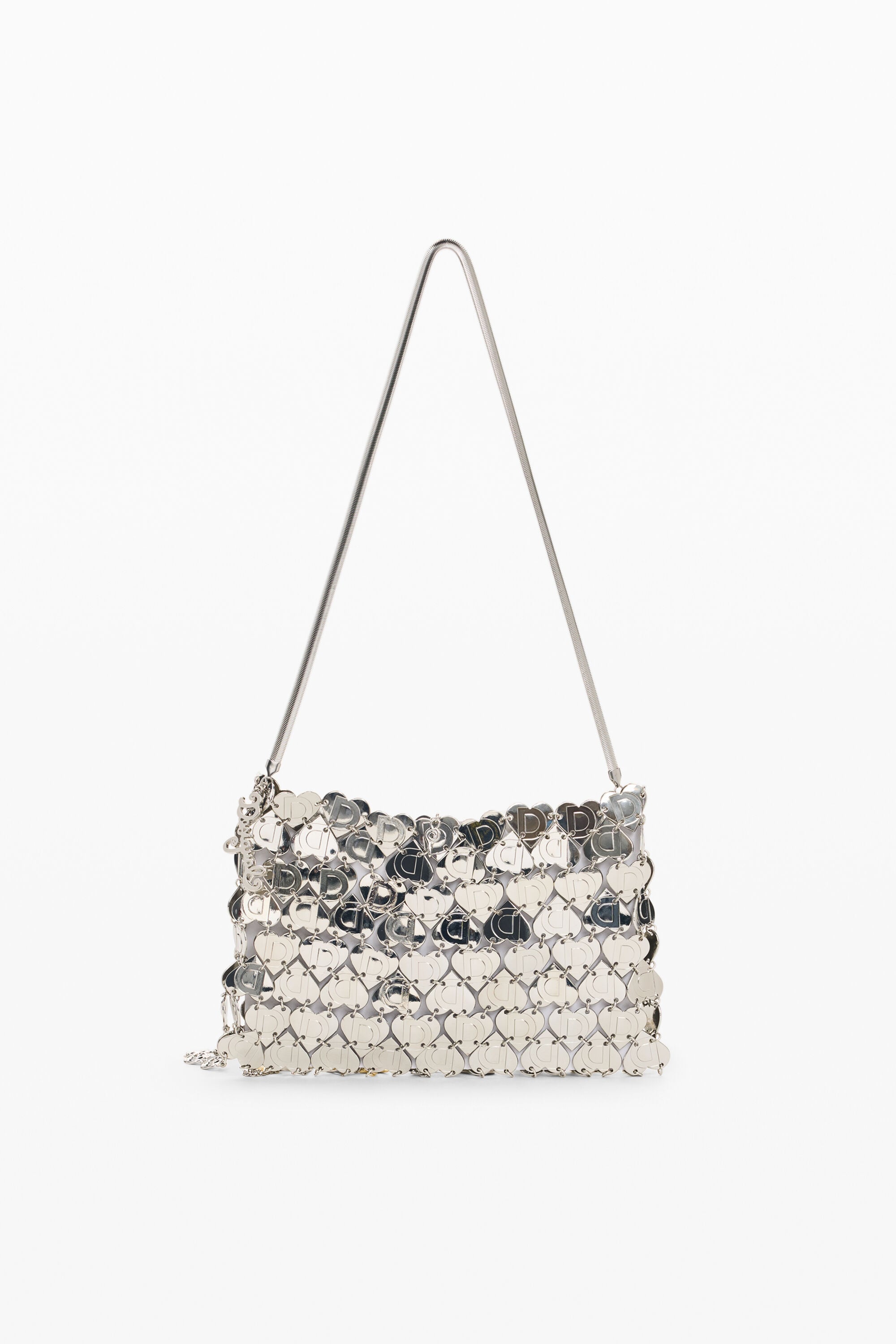 Desigual metallische tas met kettingen