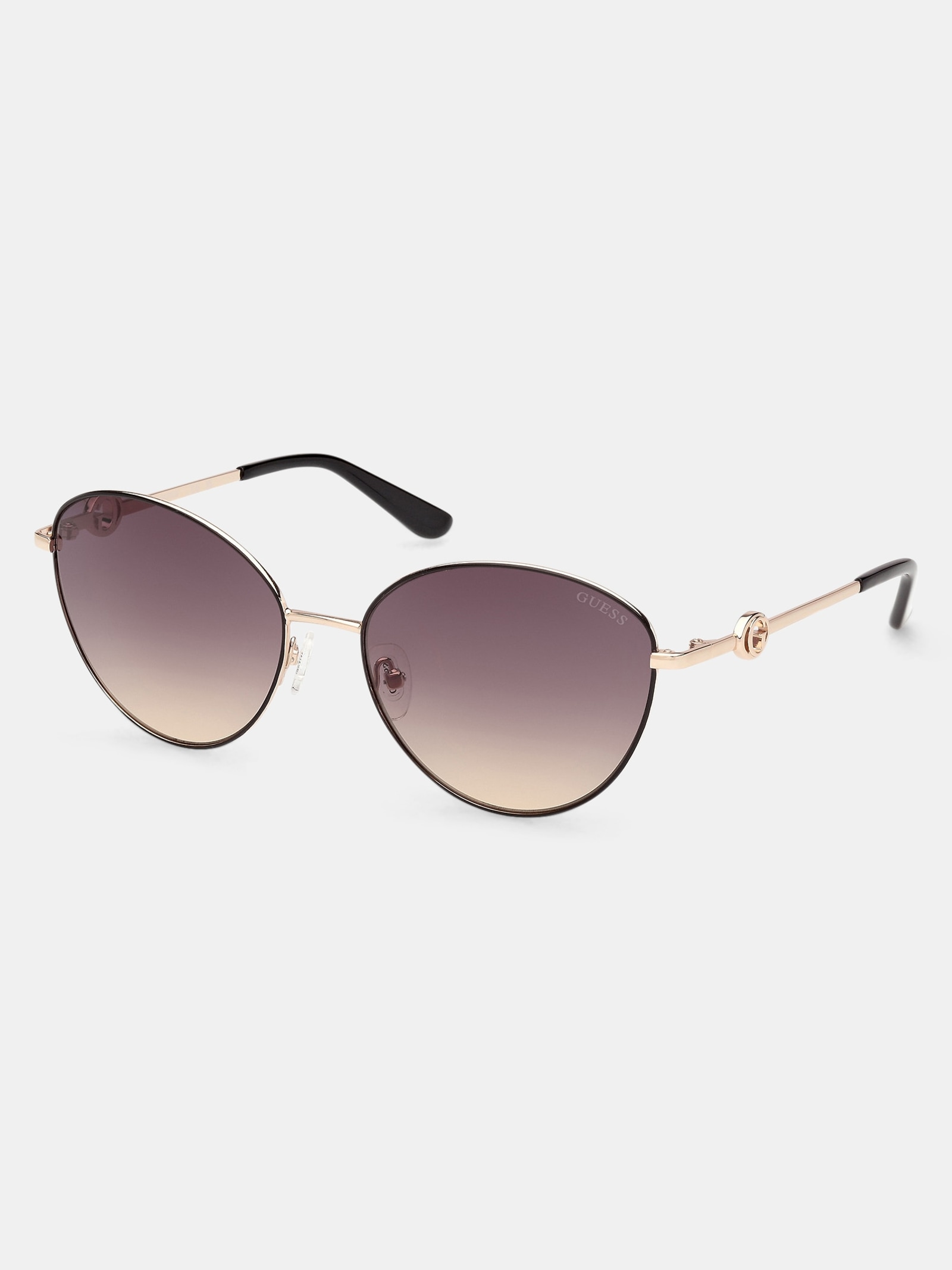 Guess Ronde Zonnebrillen for women in bruin