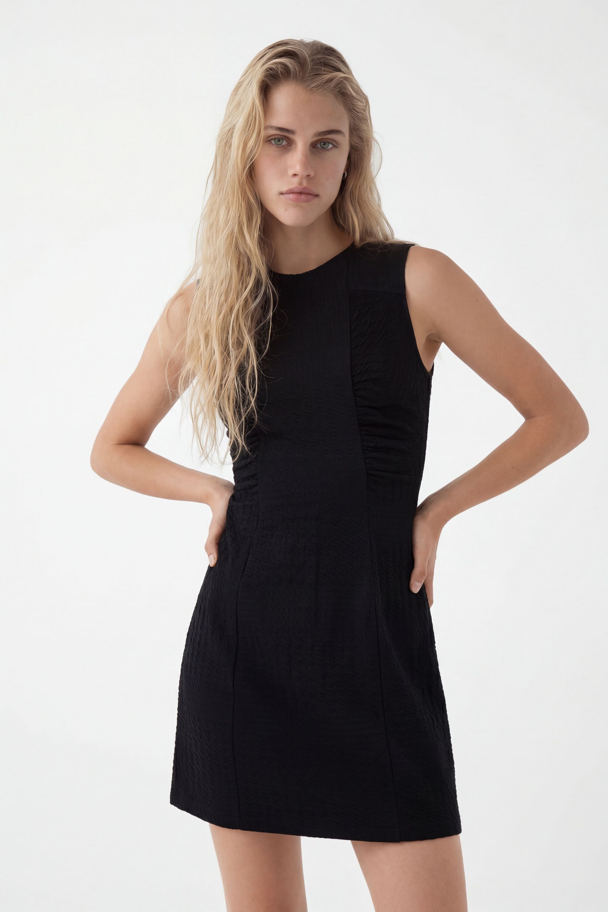 Desigual Mini-jurk met textuur in zwart