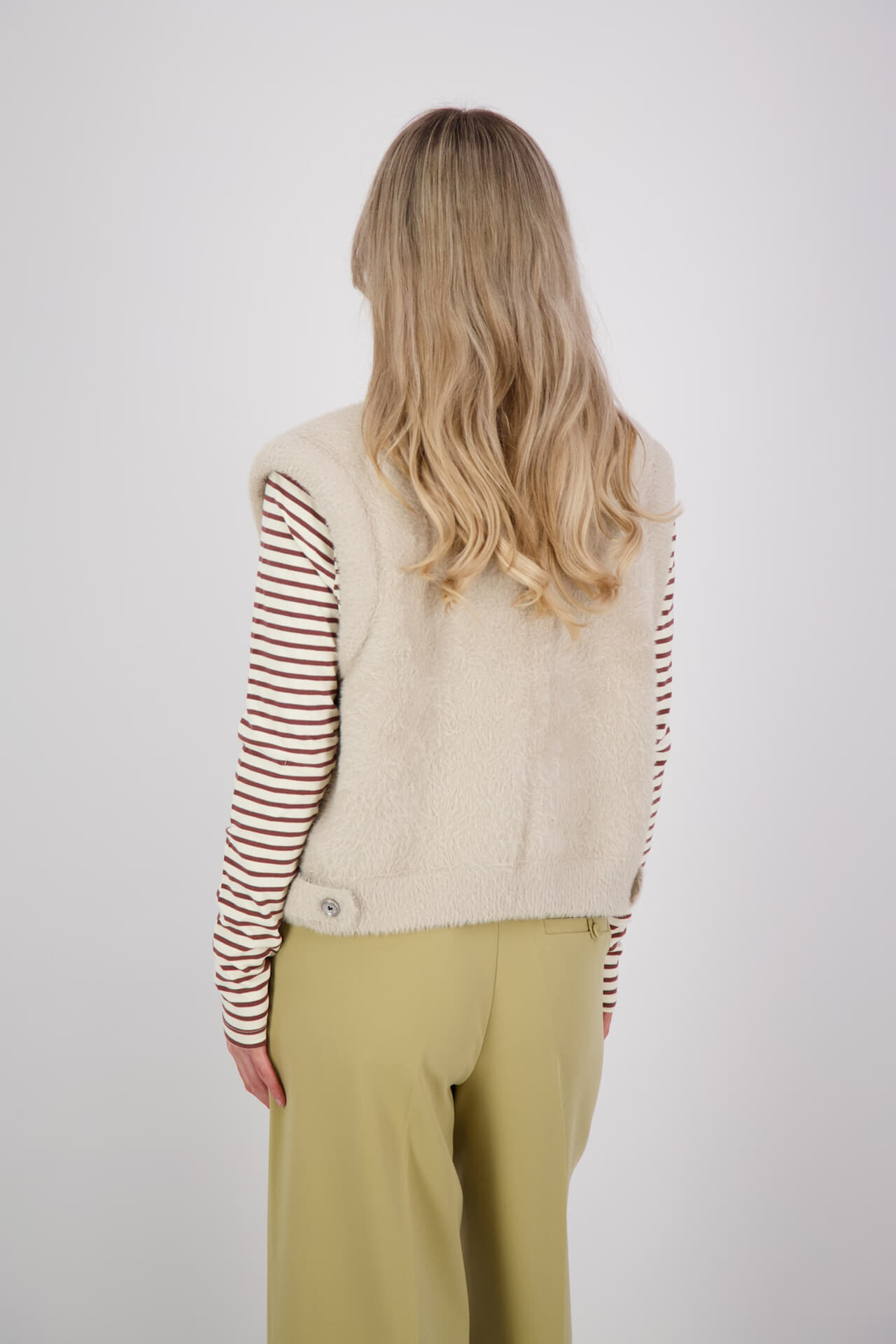 Rino & Pelle Rino & Pelle Gilet Elona Beige dames in beige