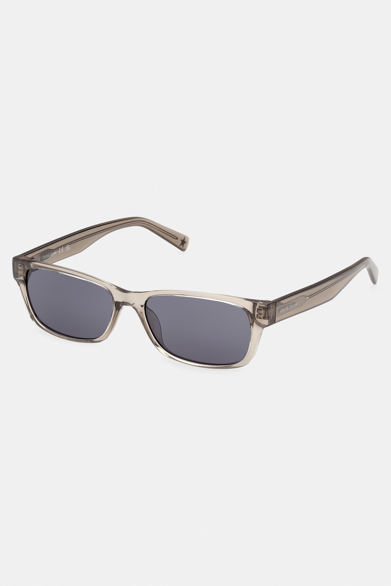 Guess Rechthoekige Zonnebril unisex in grijs