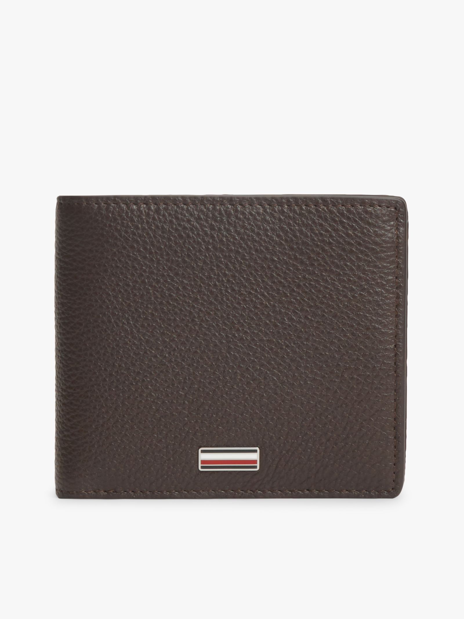 Tommy Hilfiger Leren bifold portemonnee voor kaarten en muntgeld