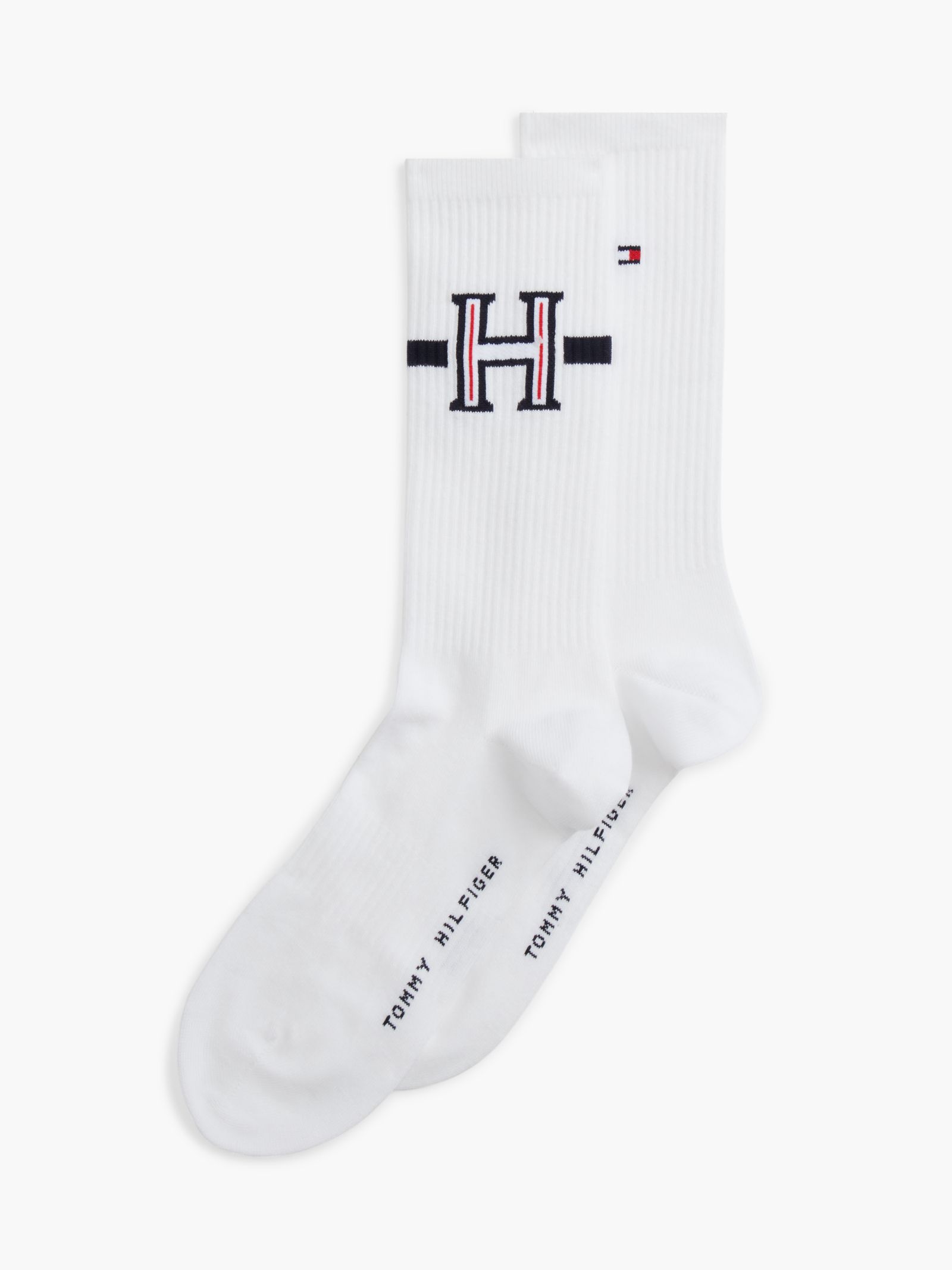 Tommy Hilfiger Set van 2 paar sportsokken met voetboogsteun in wit
