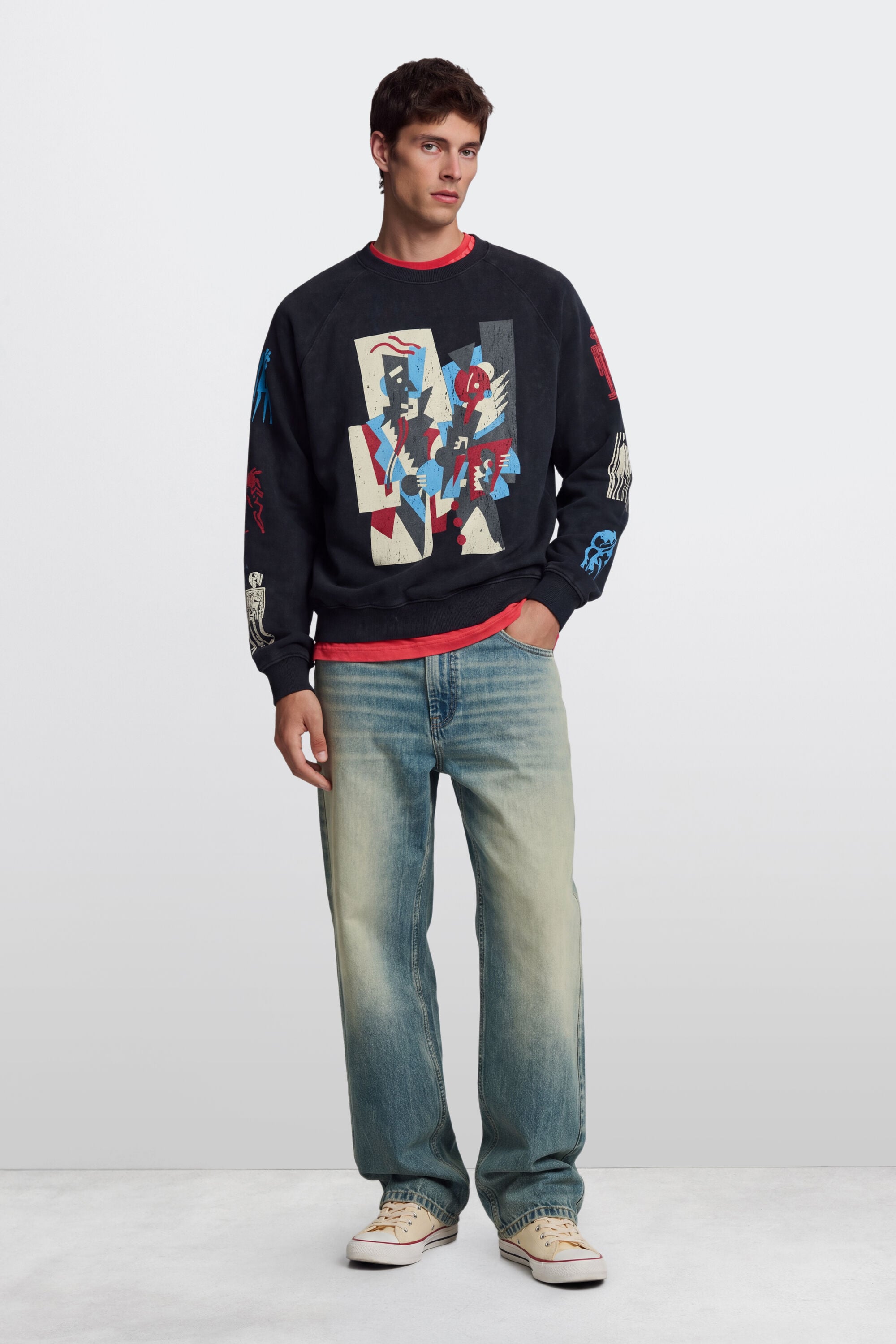 Desigual vintage bedrukte sweatshirt