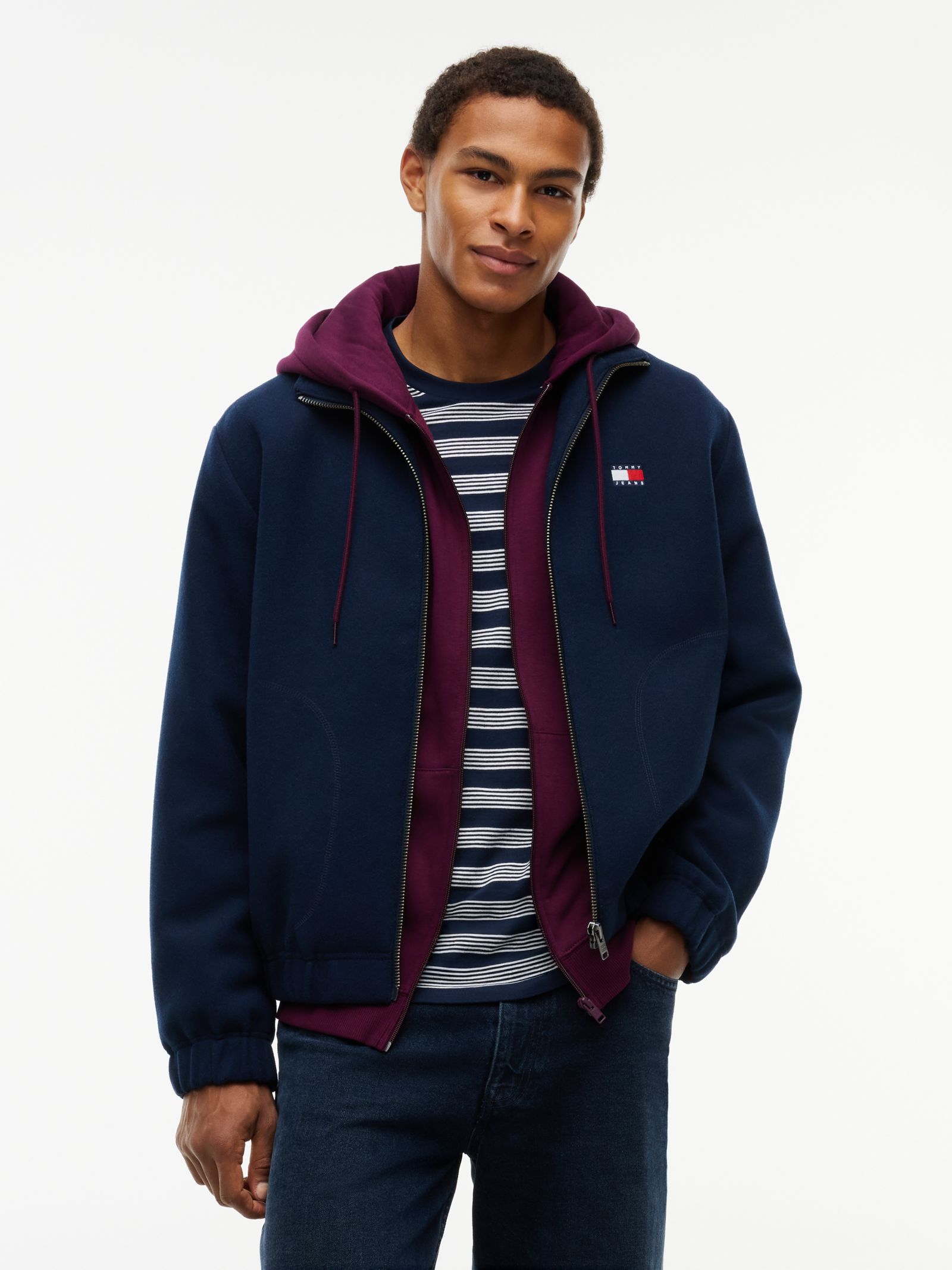 Tommy Jeans Relaxed Jack van Wolmix met Ritssluiting
