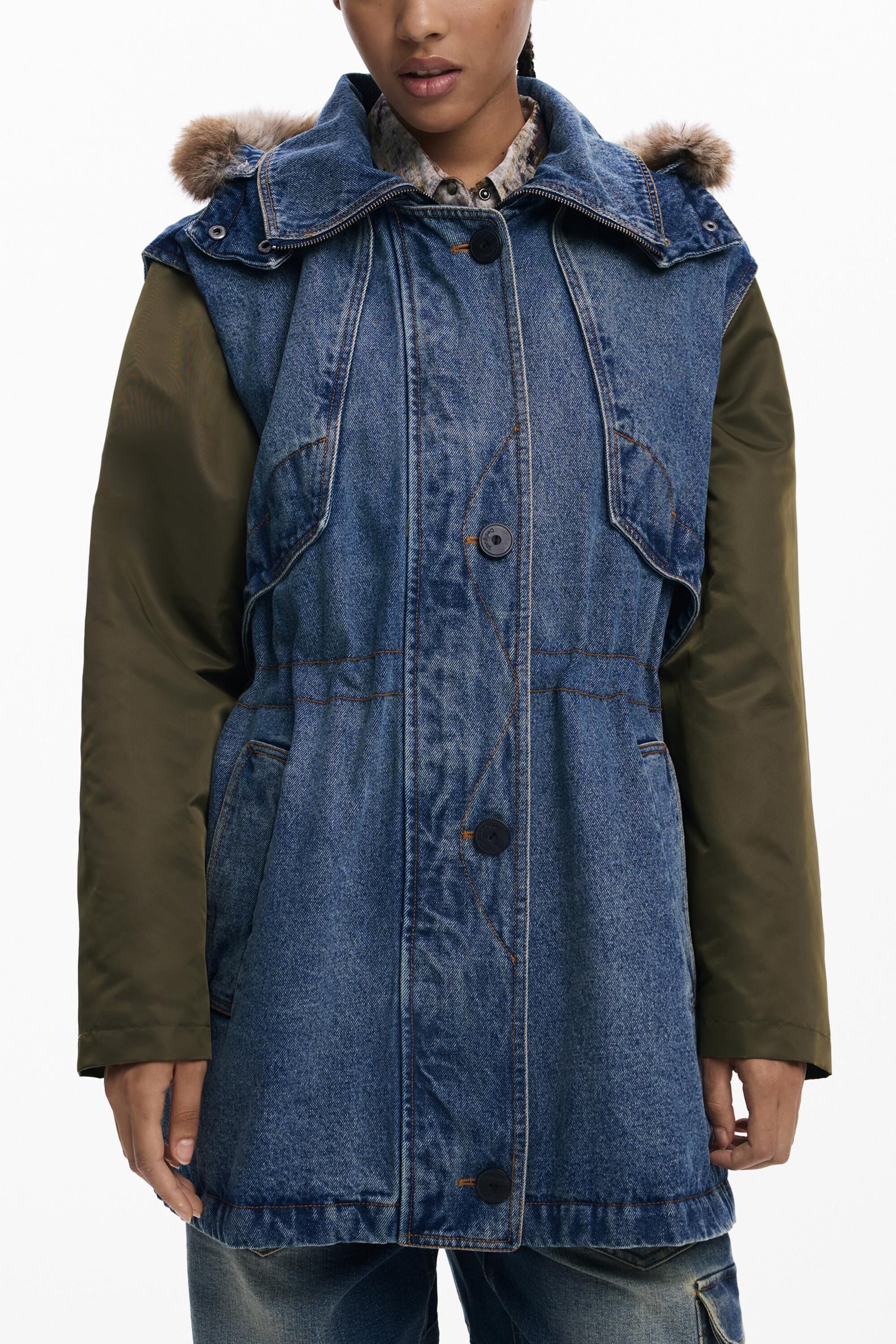 Desigual Parka gecombineerd met bont