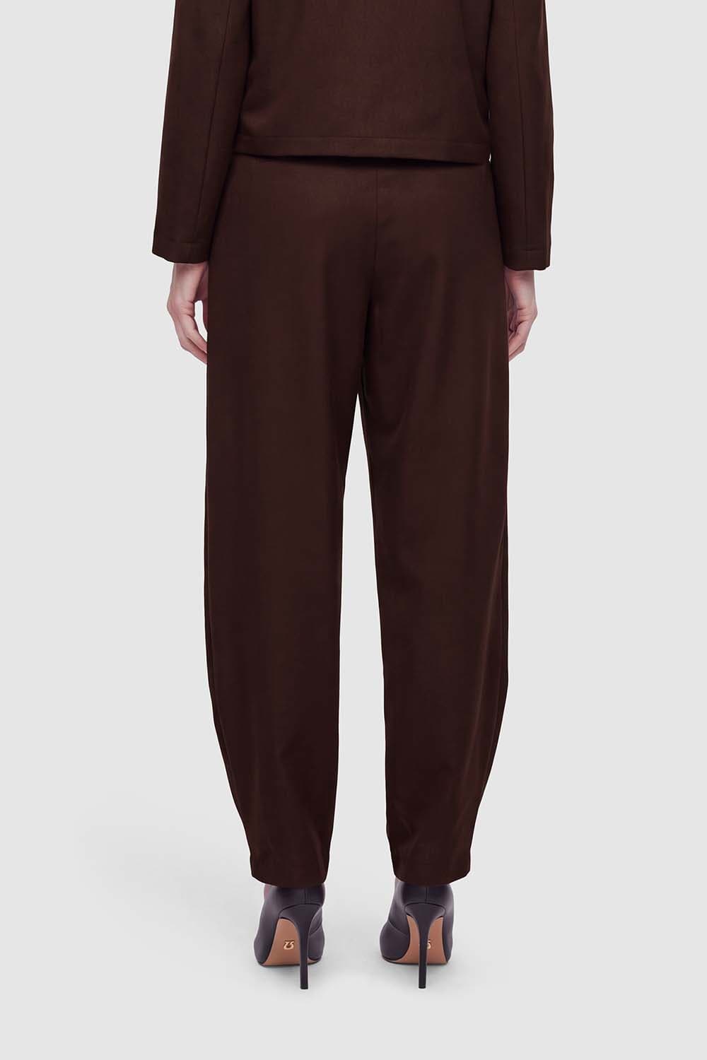 Vila Pantalon Leora Barrel Ankle Bruin dames