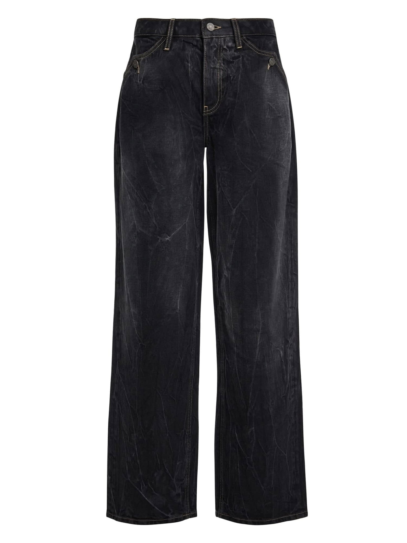 Guess Baggy Jeans Met Normale Taille in zwart