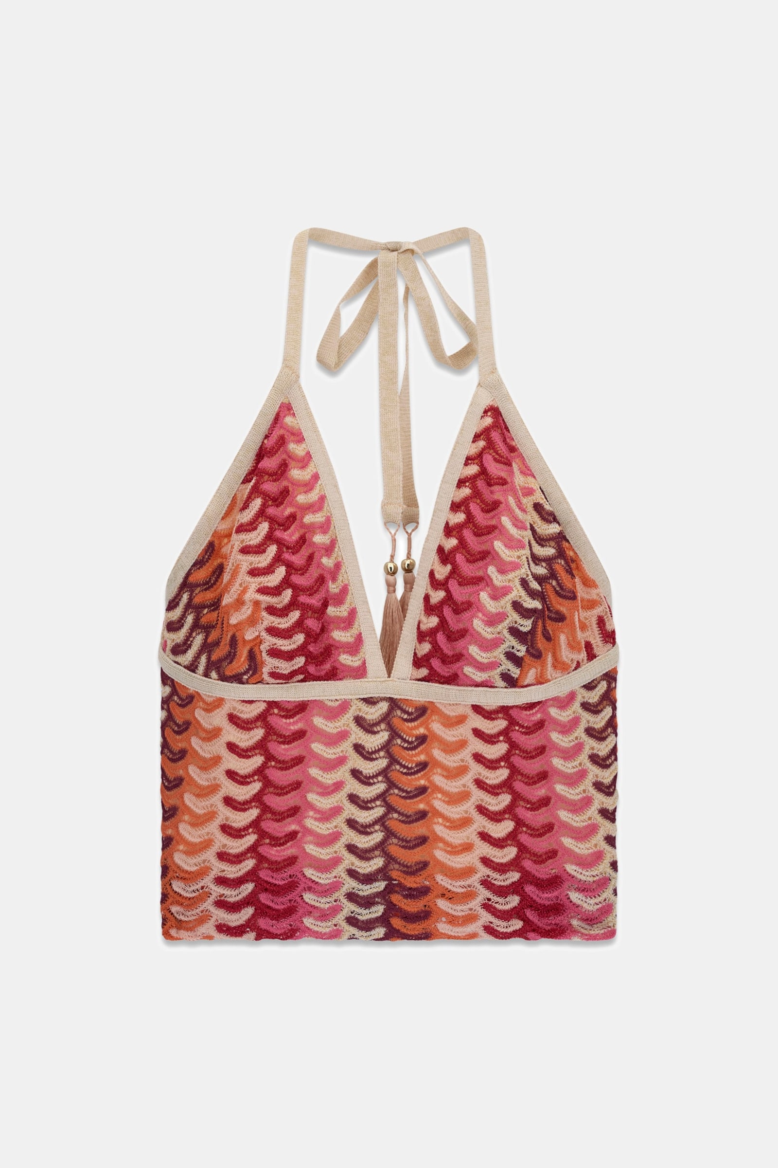 Guess Gebreide Cropped Top in multicolor