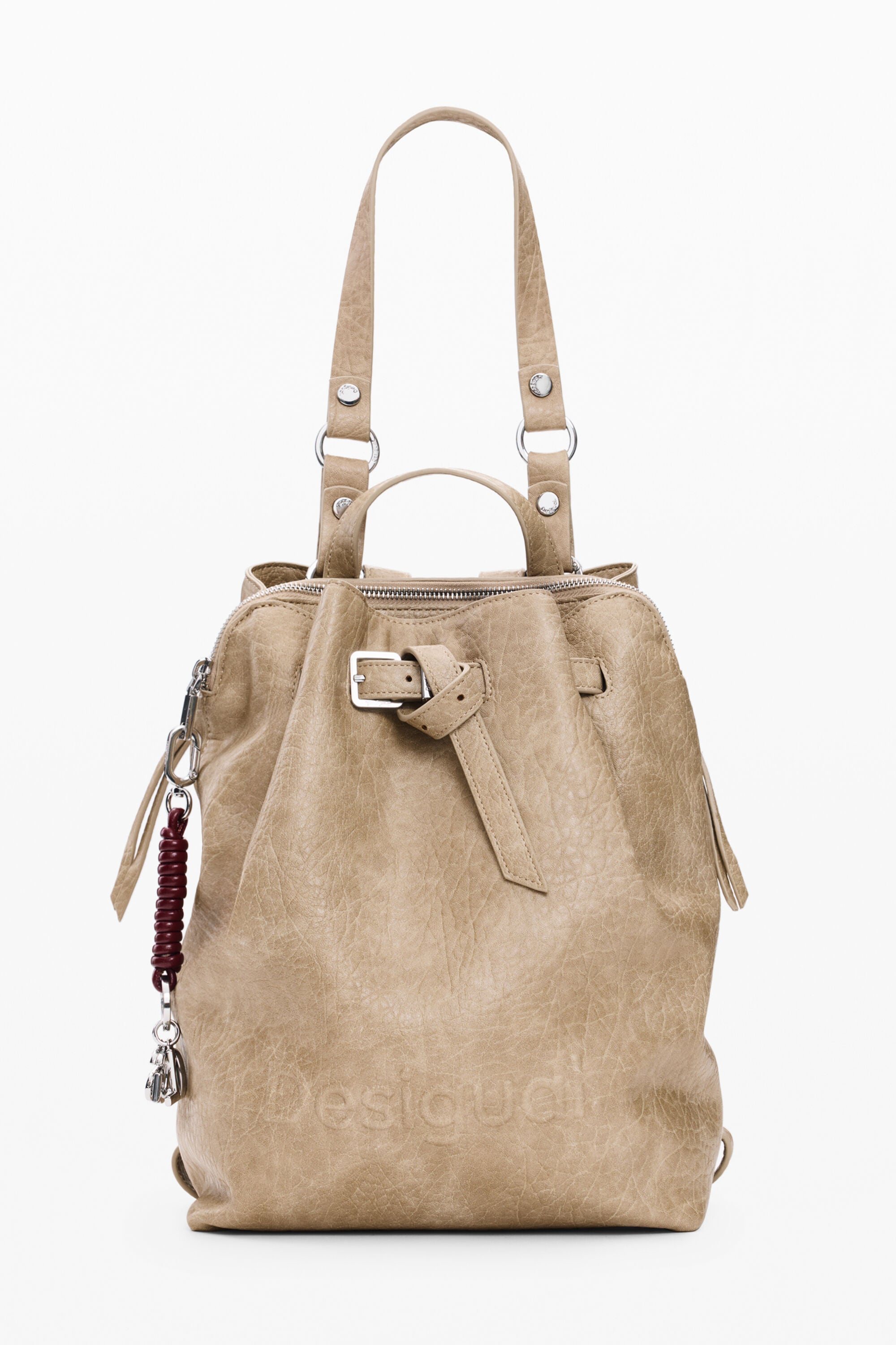 Desigual Middelgrote rugzak in beige