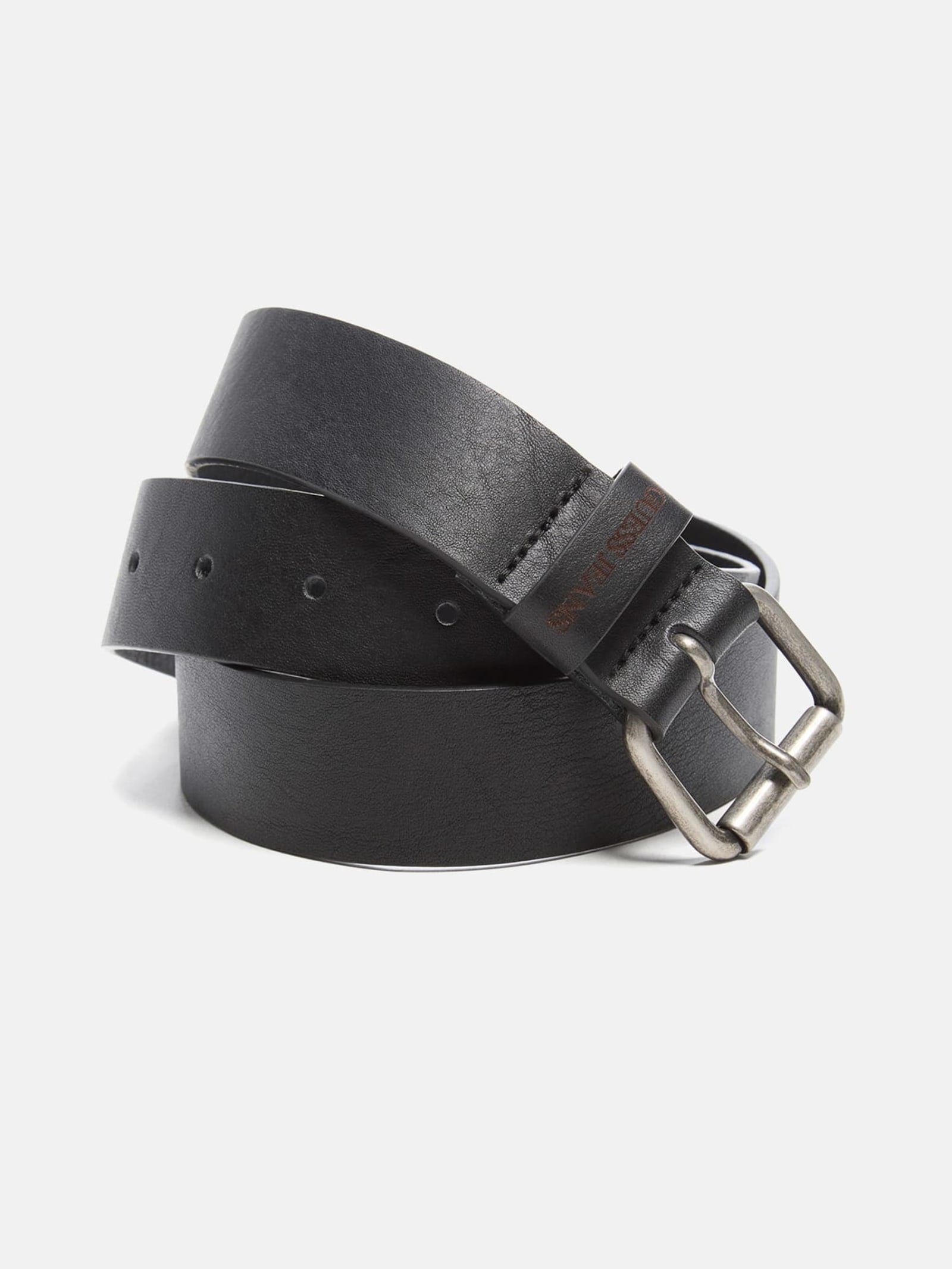 Guess Riem Van Gehamerd Leer in zwart