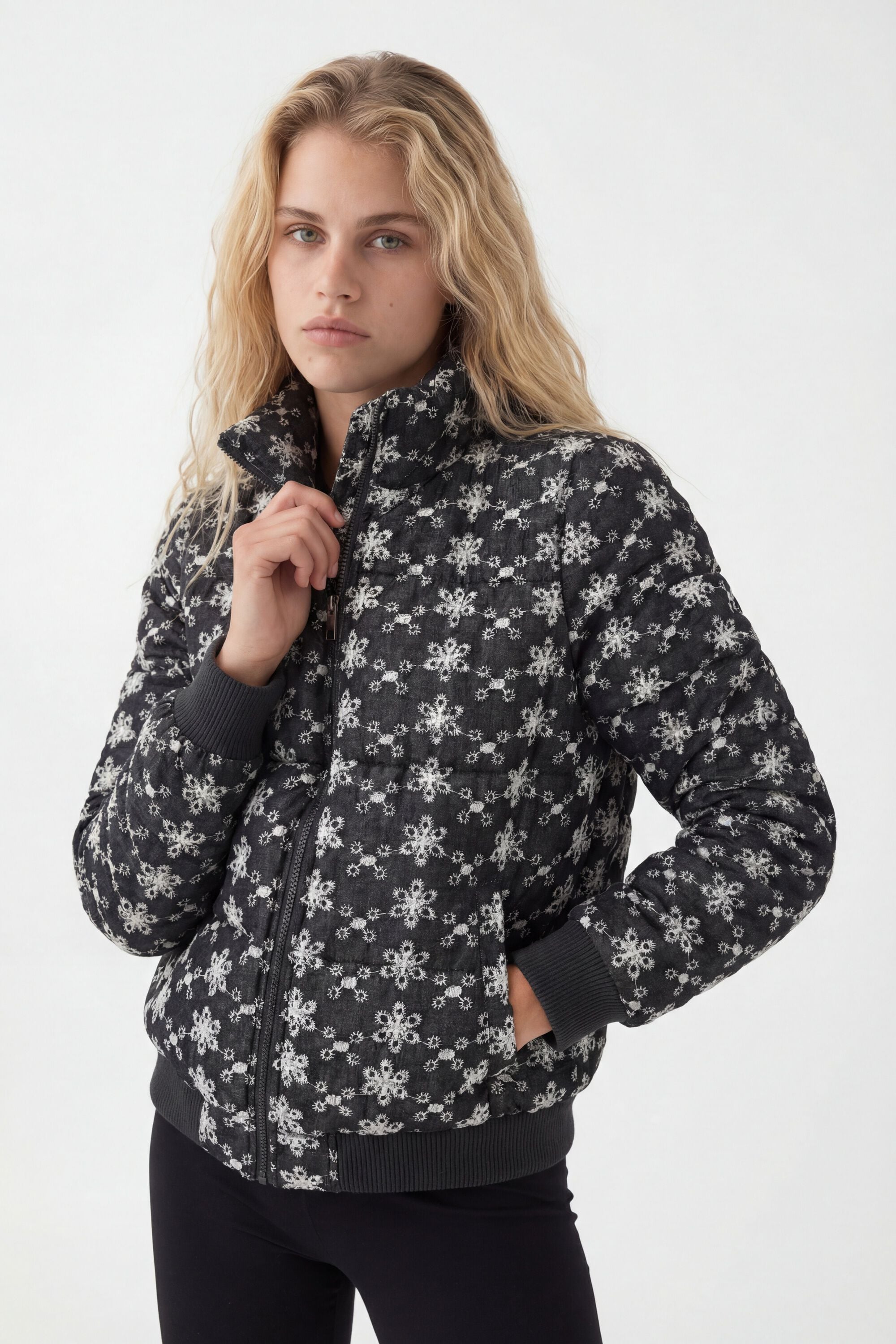 Desigual Padded jack met kant