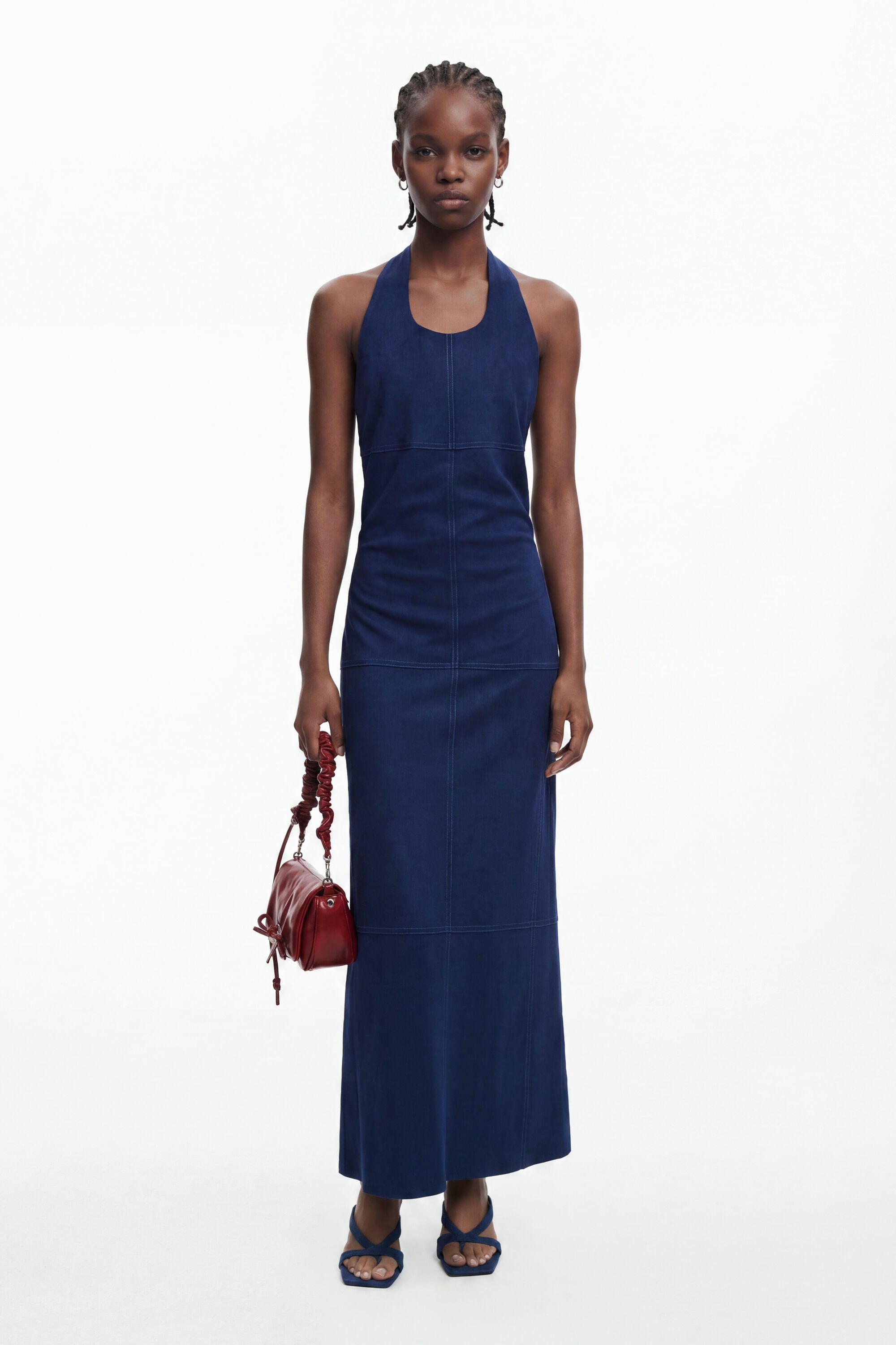 Desigual Suède jurk met open rug