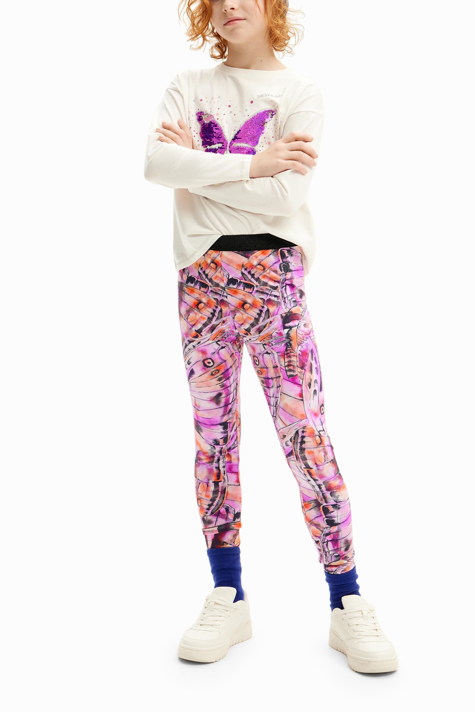 Desigual Leggings met vlindervleugels