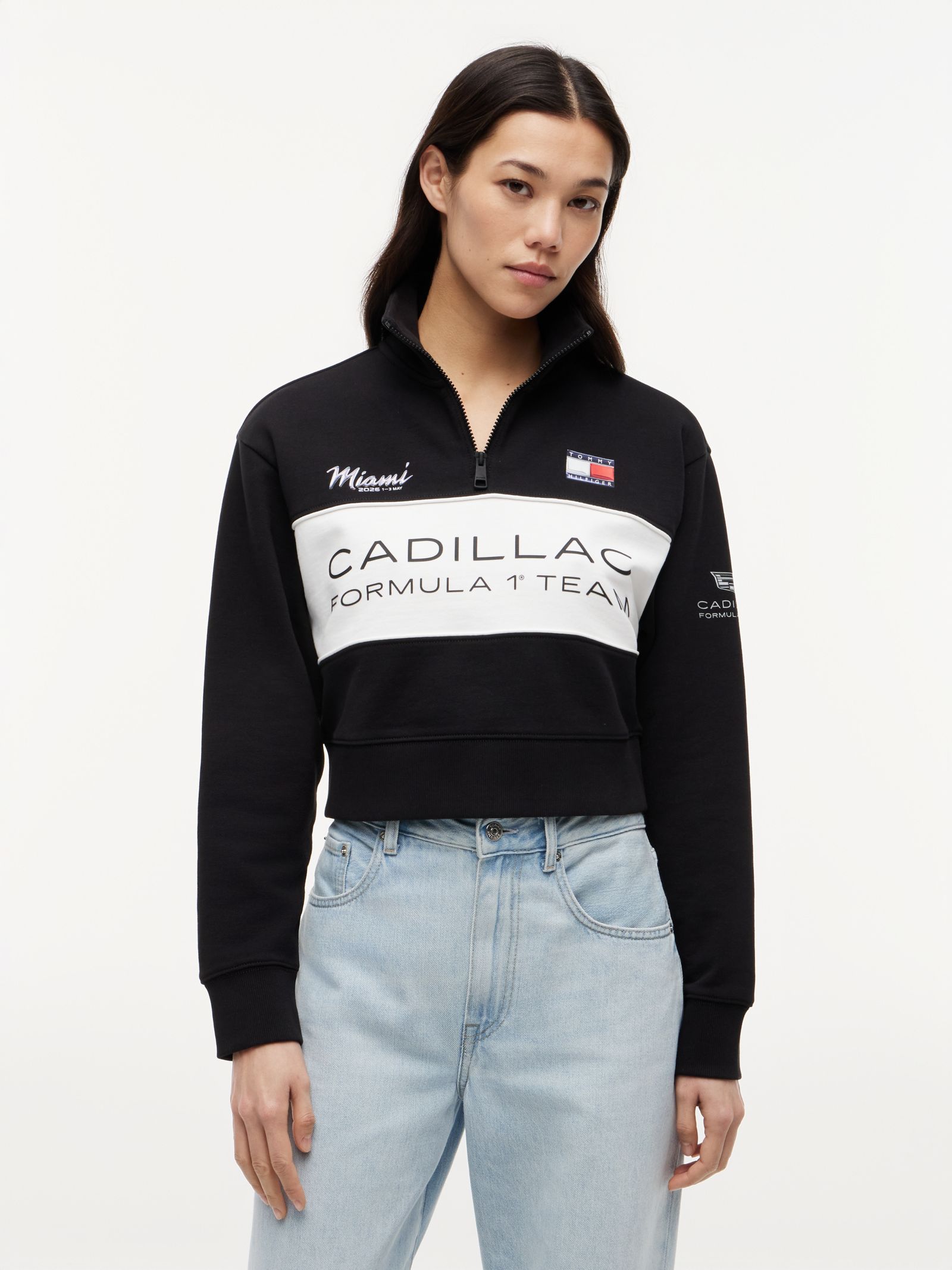 Tommy Hilfiger TH X Cadillac Formula 1® Team Miami Sweatshirt met halve rits