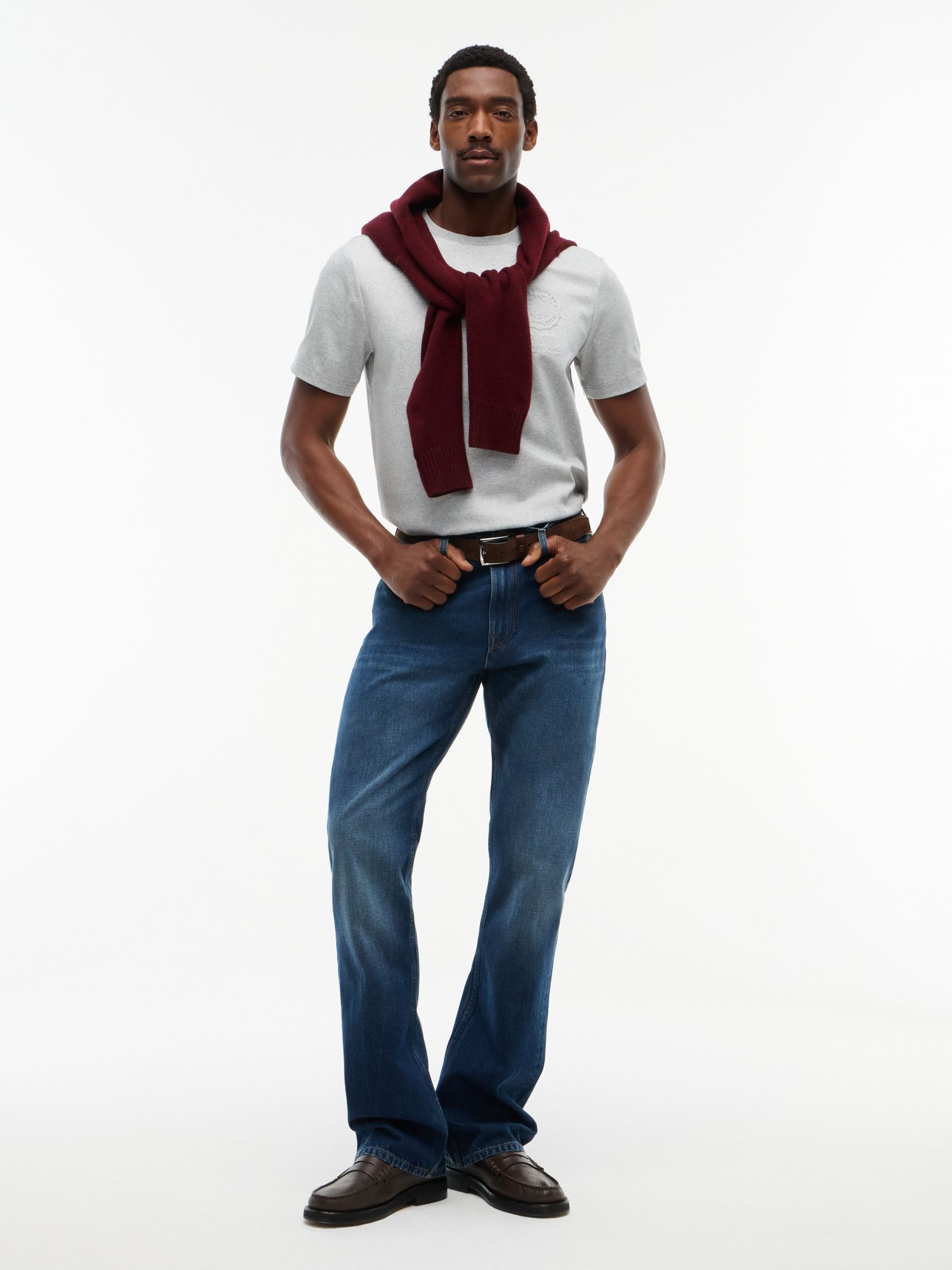 Tommy Hilfiger Warren bootcut jeans met fading