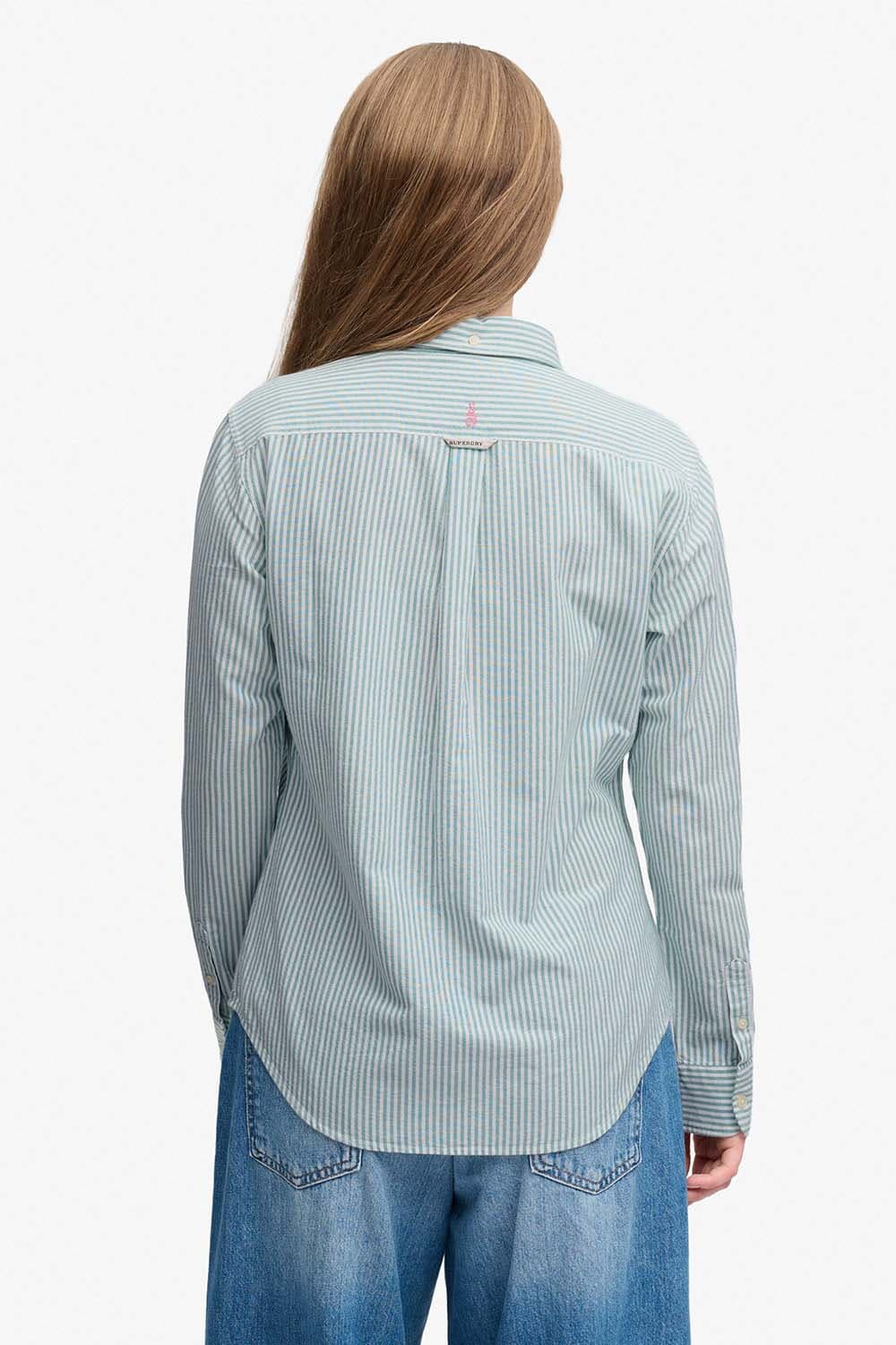 Superdry & Co Blouse Oxford Groen dames