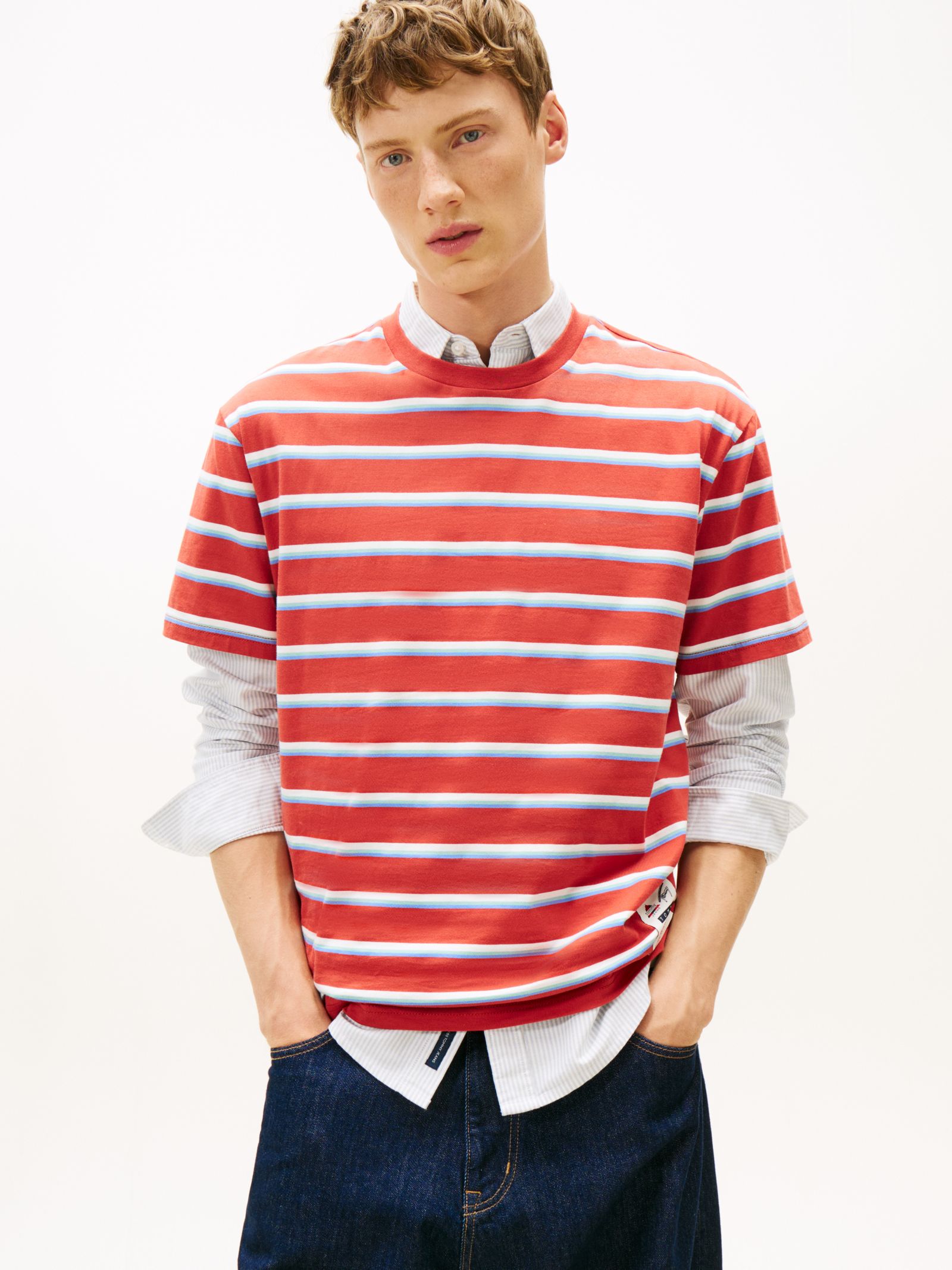 Tommy Jeans relaxed fit jersey t-shirt met ronde hals