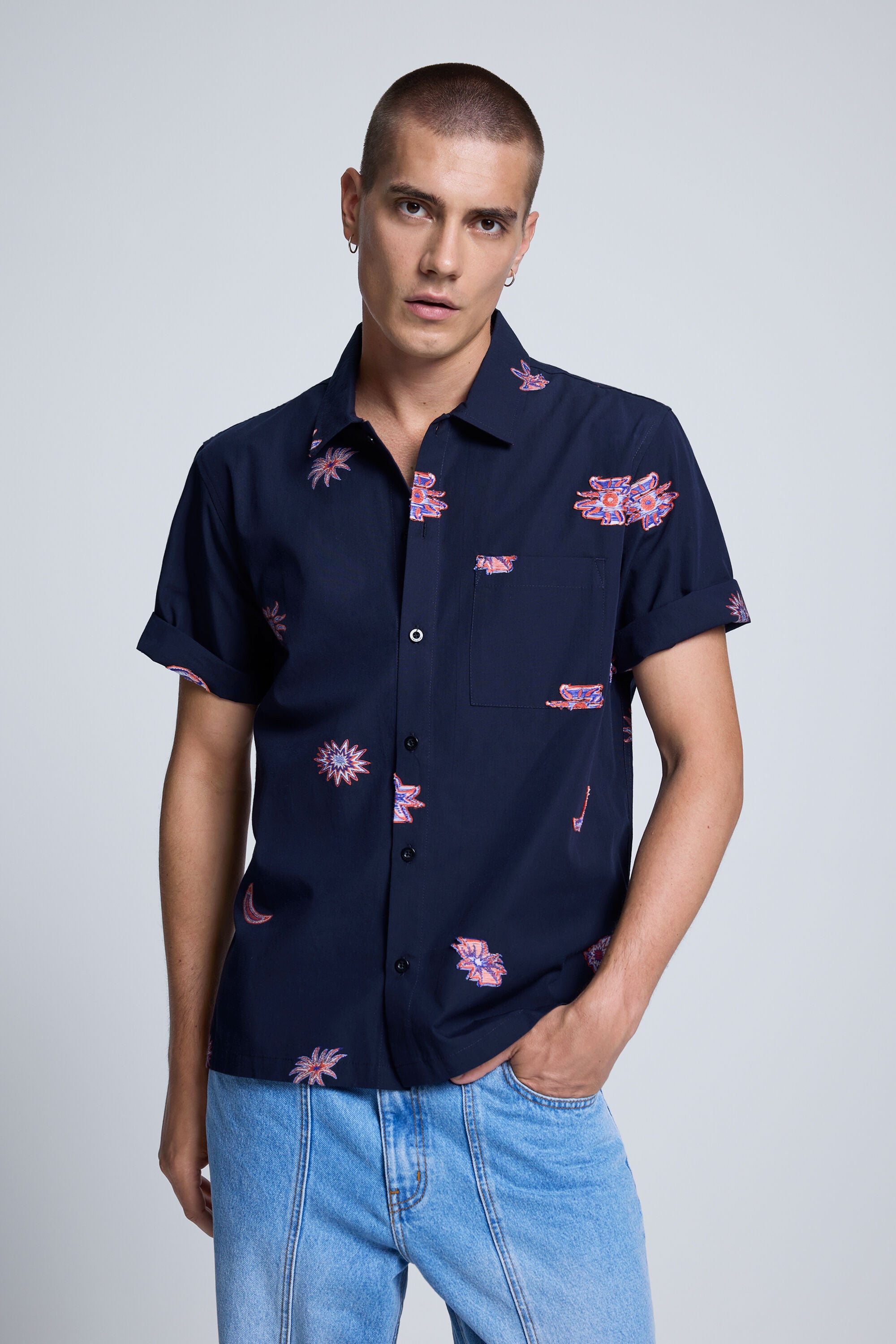 Desigual Bedrukte jacquardblouse