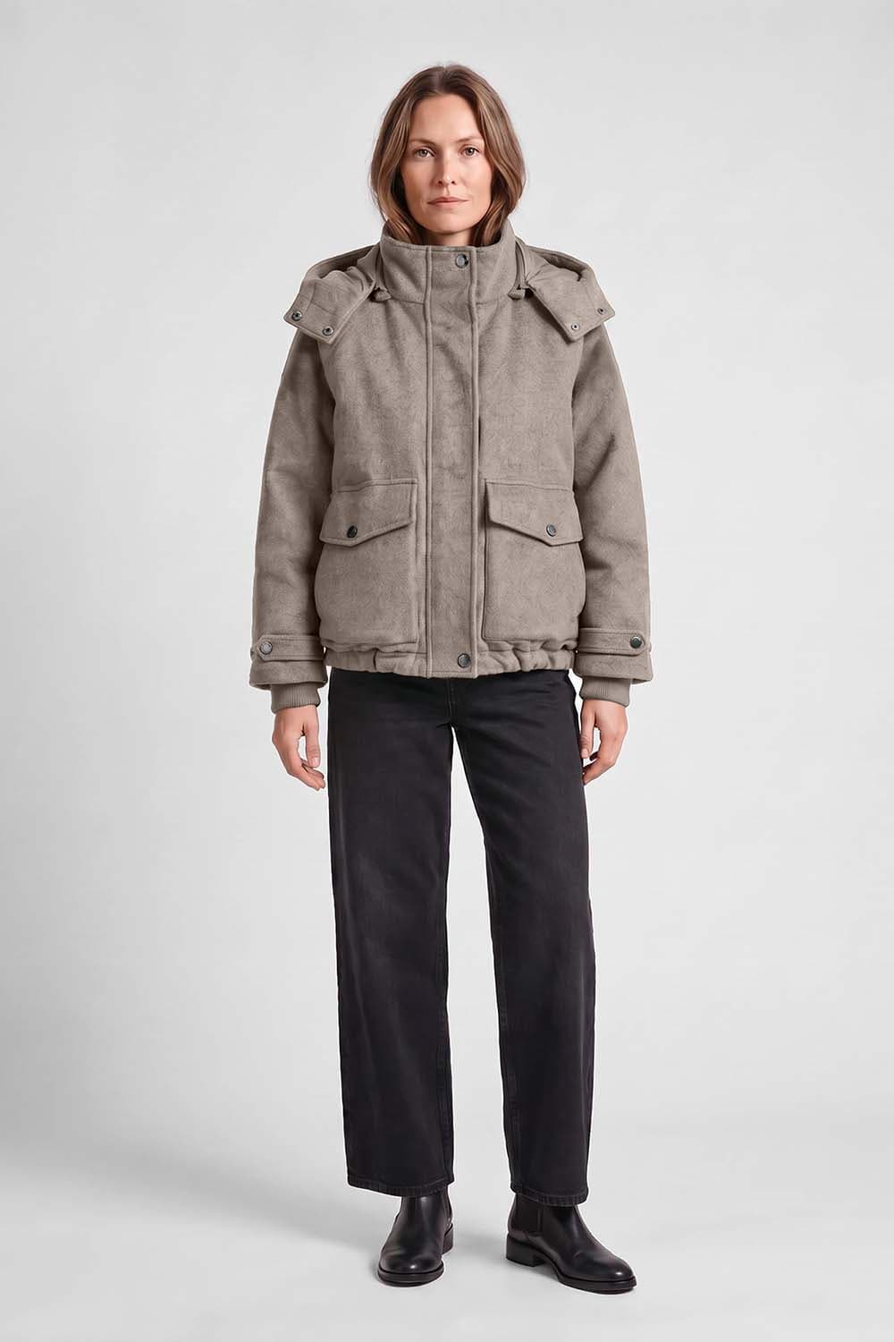 Covered Jas Malou Beige dames