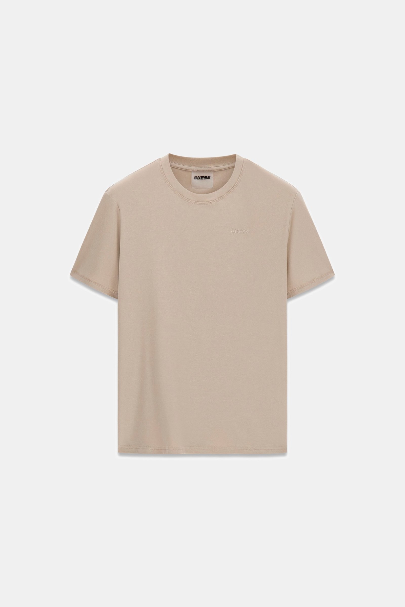 Guess T-Shirt Met Geborduurd Logo for men in beige