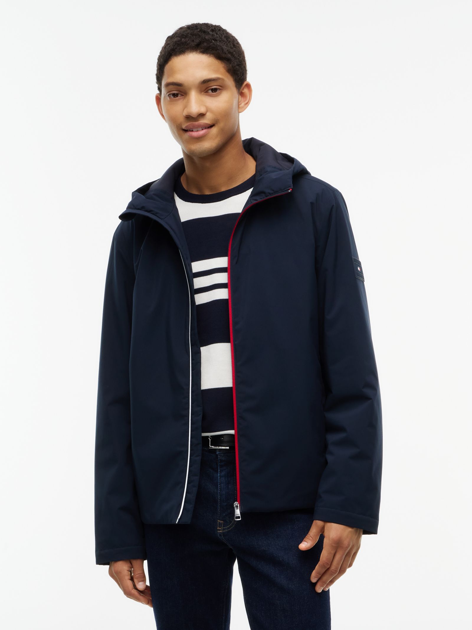 Tommy Hilfiger Lichtgewicht gewatteerd jack met capuchon