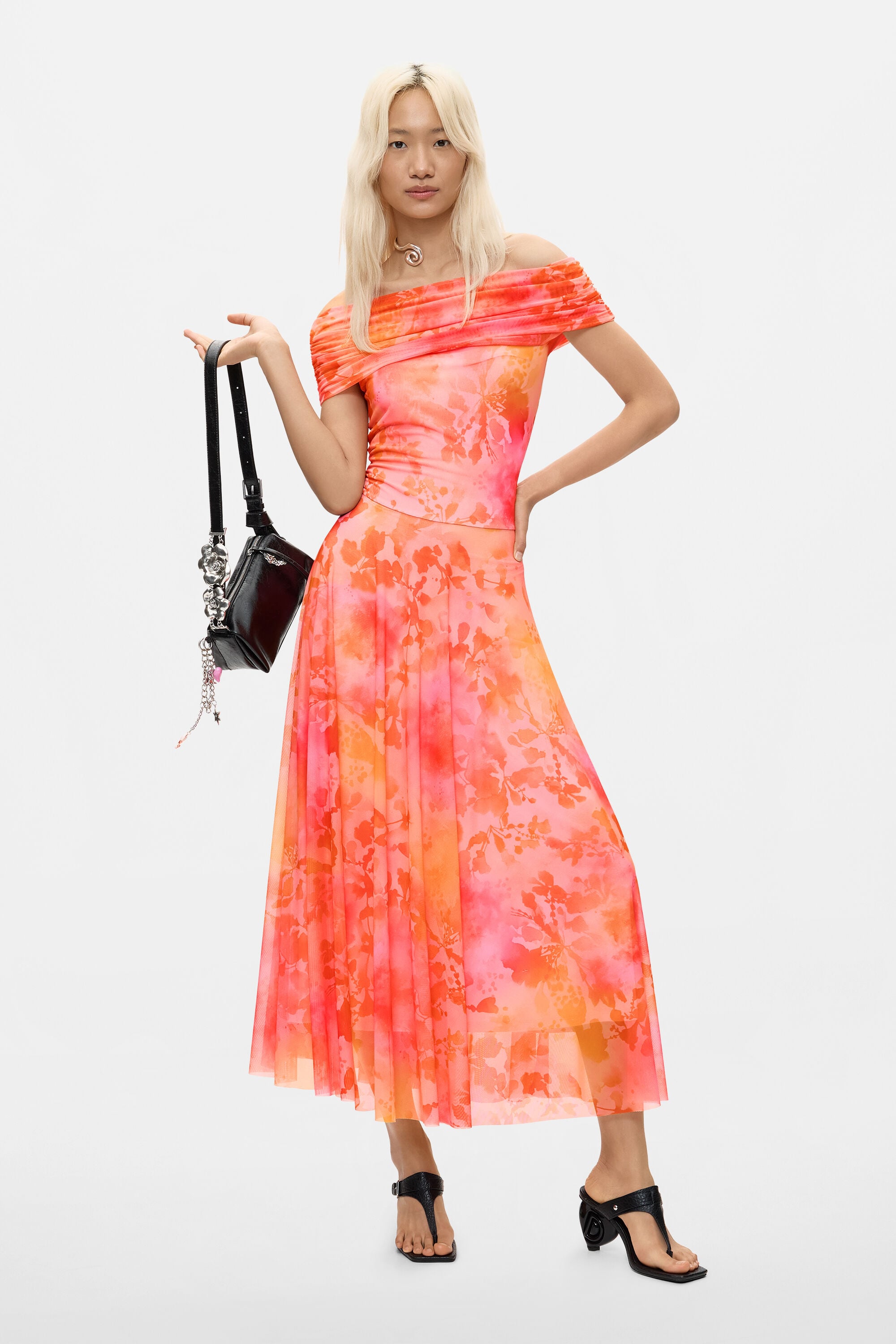 Desigual Lange Mesh Jurk
