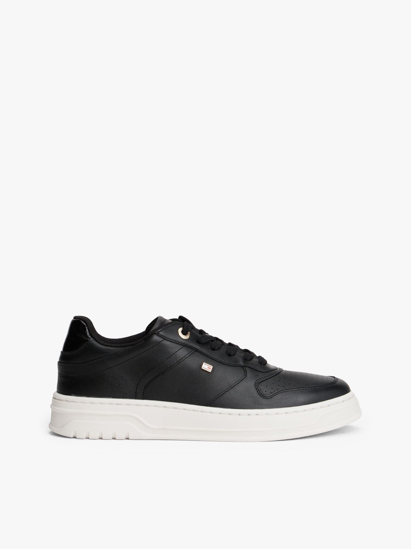Tommy Hilfiger leren sneaker met cupsole