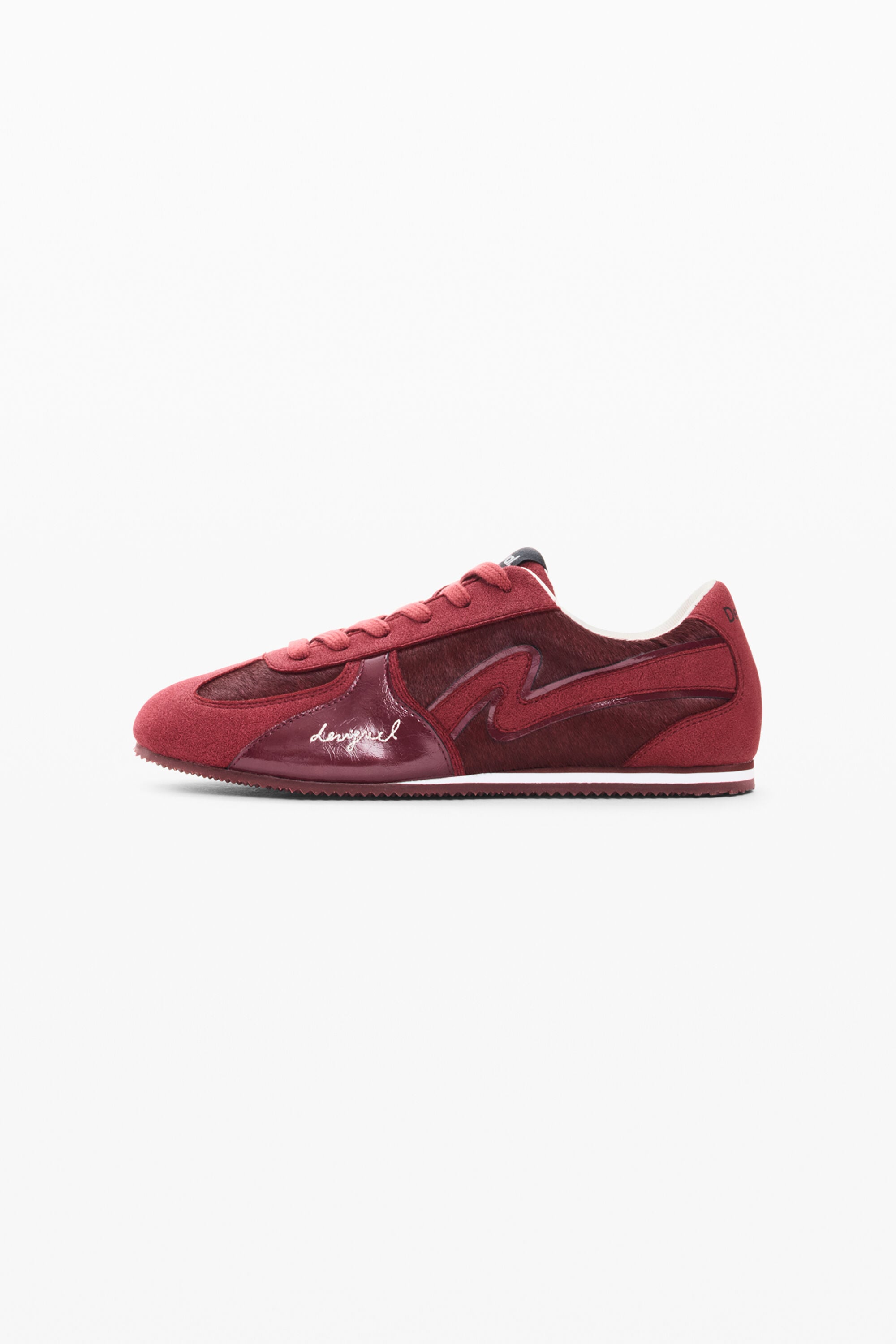 Desigual Sneakers 100% leer in rood